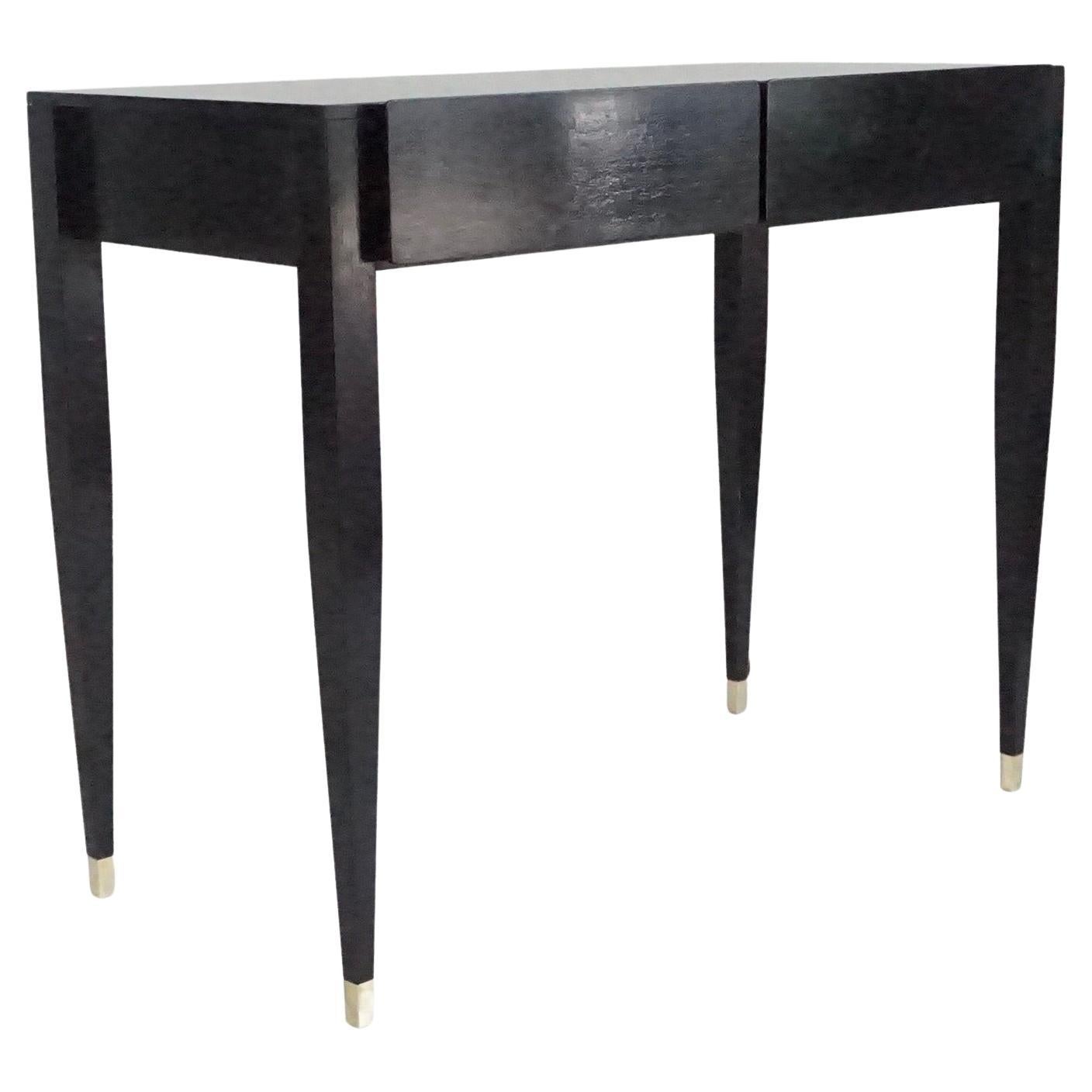 Gio Ponti black lacquered console vanity table  from Hotel Royal, 1955 For Sale