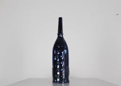 Botella Gio Ponti de Cerámica y Lustre Cooperativa Ceramica d'Imola Década de 1990