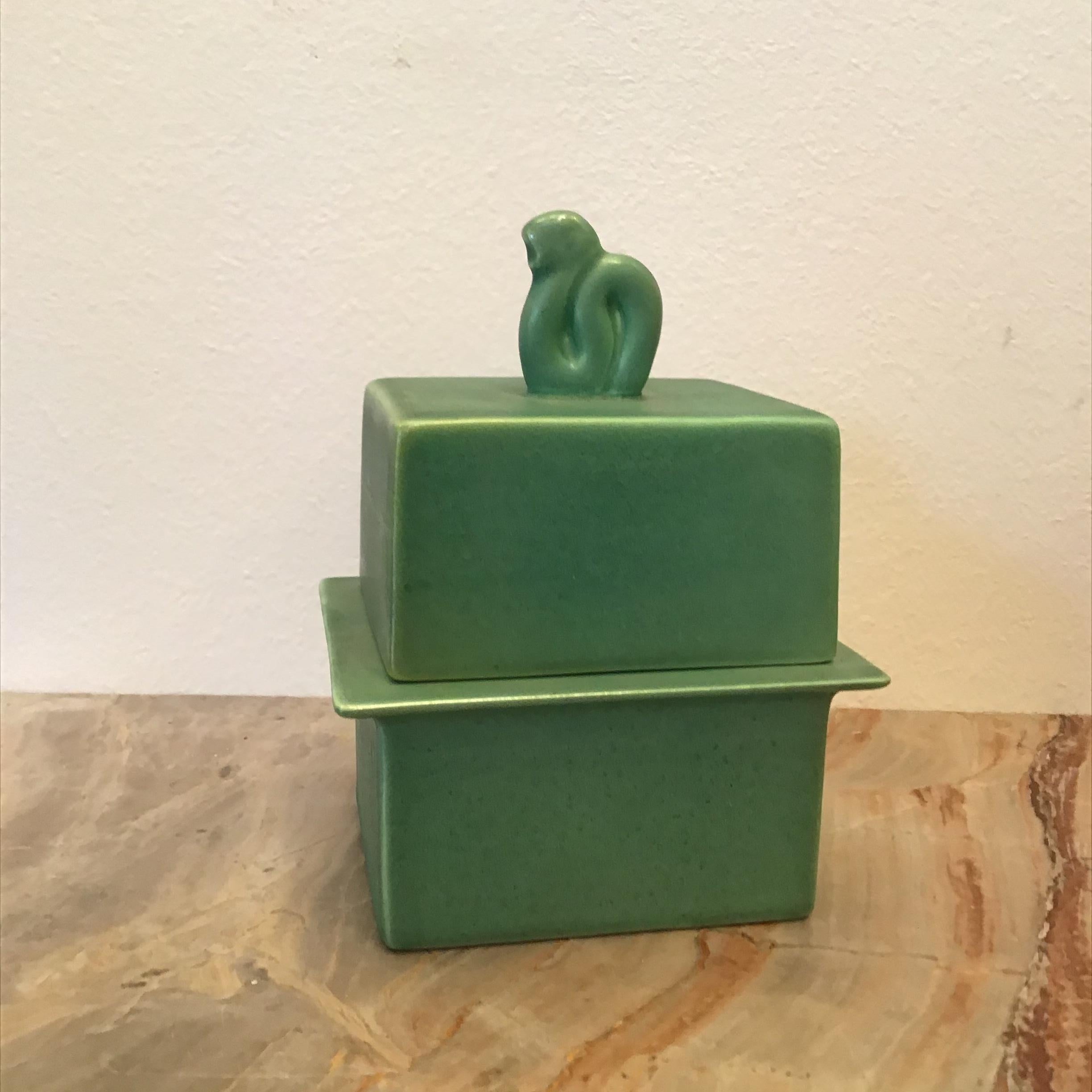 Art Deco Gio’ Ponti Box Ceramic 1927 Italy  For Sale