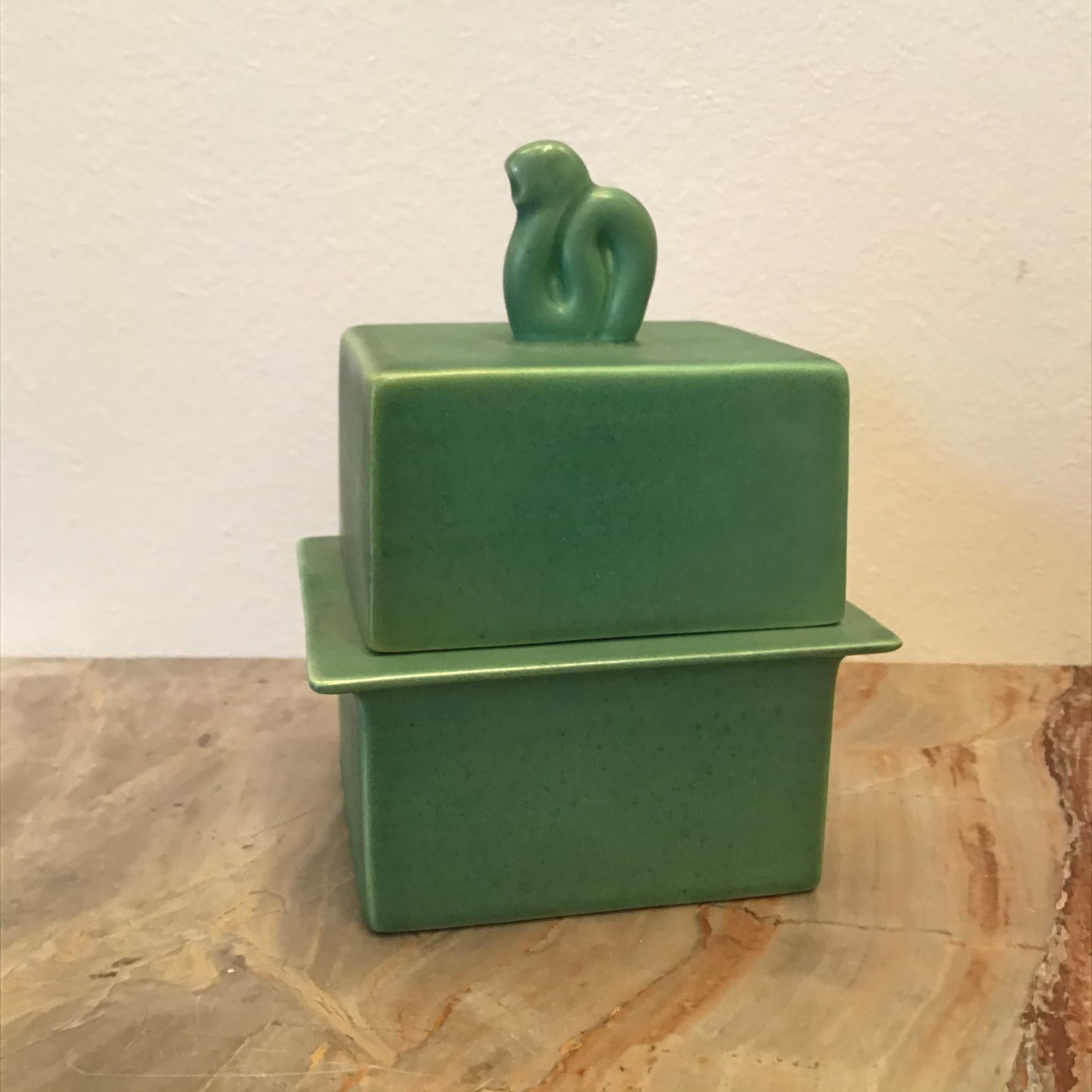 Italian Gio’ Ponti Box Ceramic 1927 Italy  For Sale