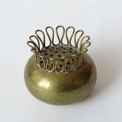 Portafiori in ottone di Gio Ponti per Casa e Giardino, Italia anni '40