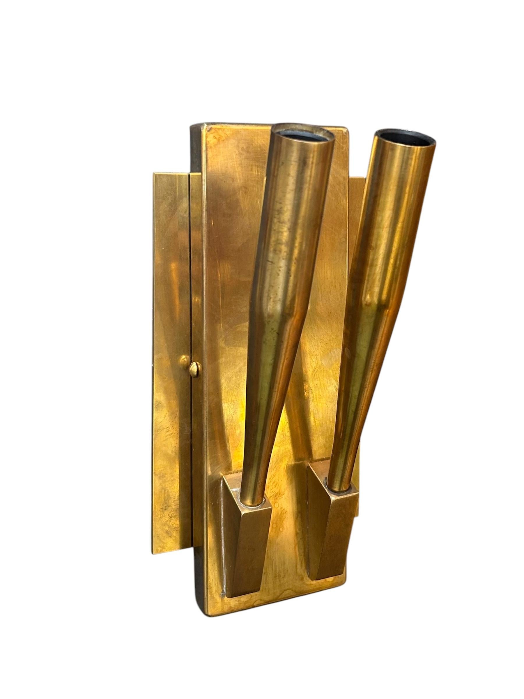 Lámparas de latón Gio Ponti finales del siglo XX en venta