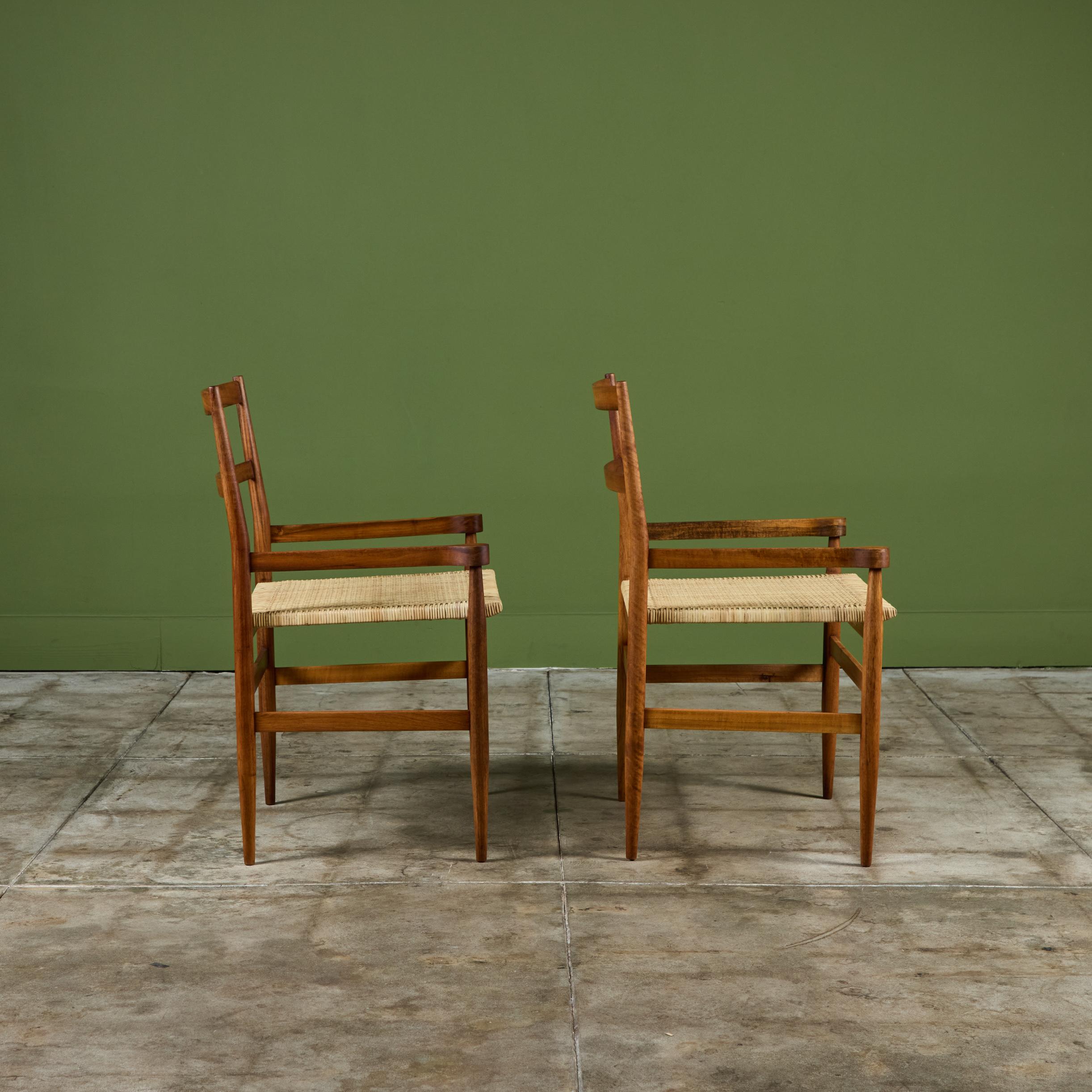 Gio Ponti Cane Seat Armchair for Knoll International For Sale 4