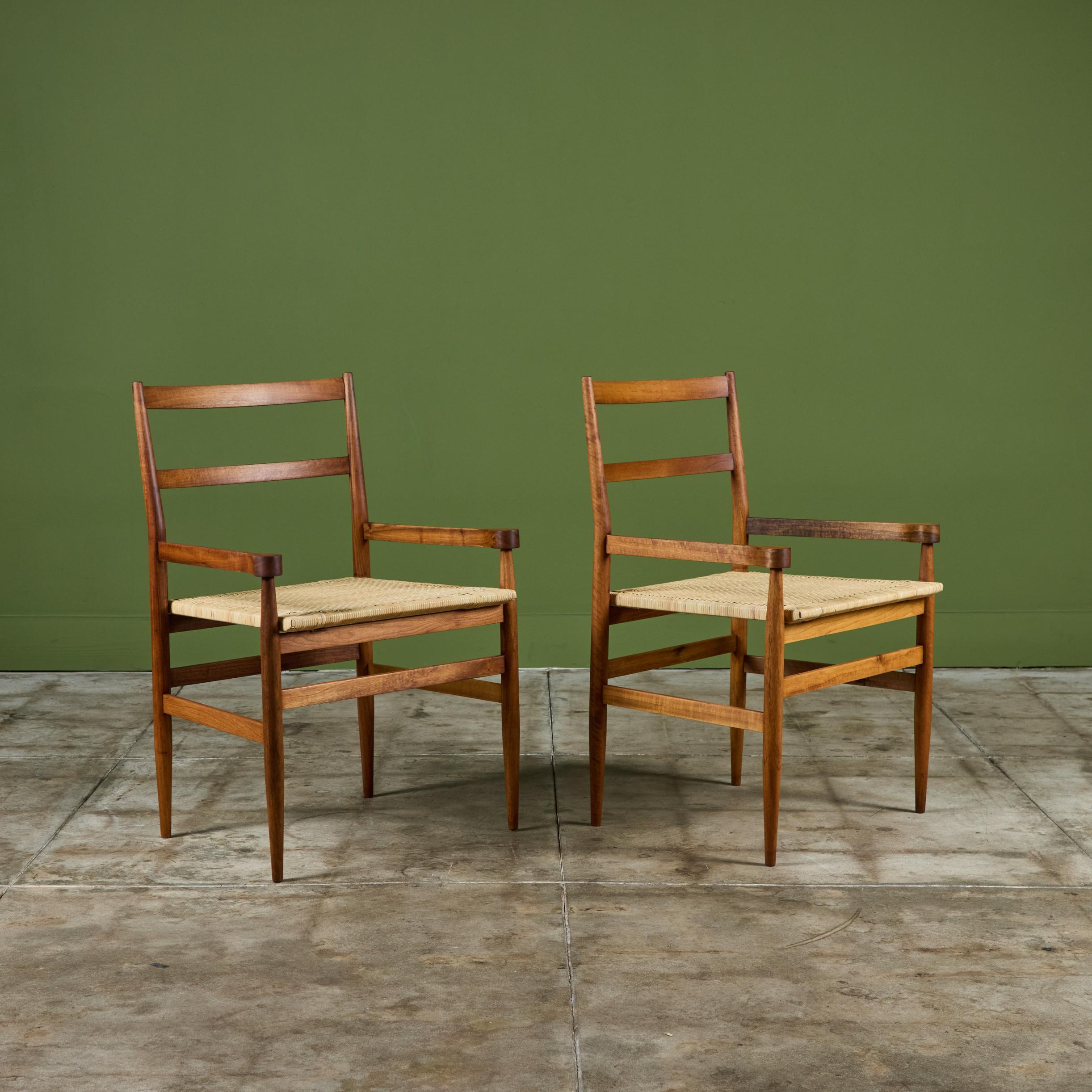 Gio Ponti Cane Seat Armchair for Knoll International For Sale 5