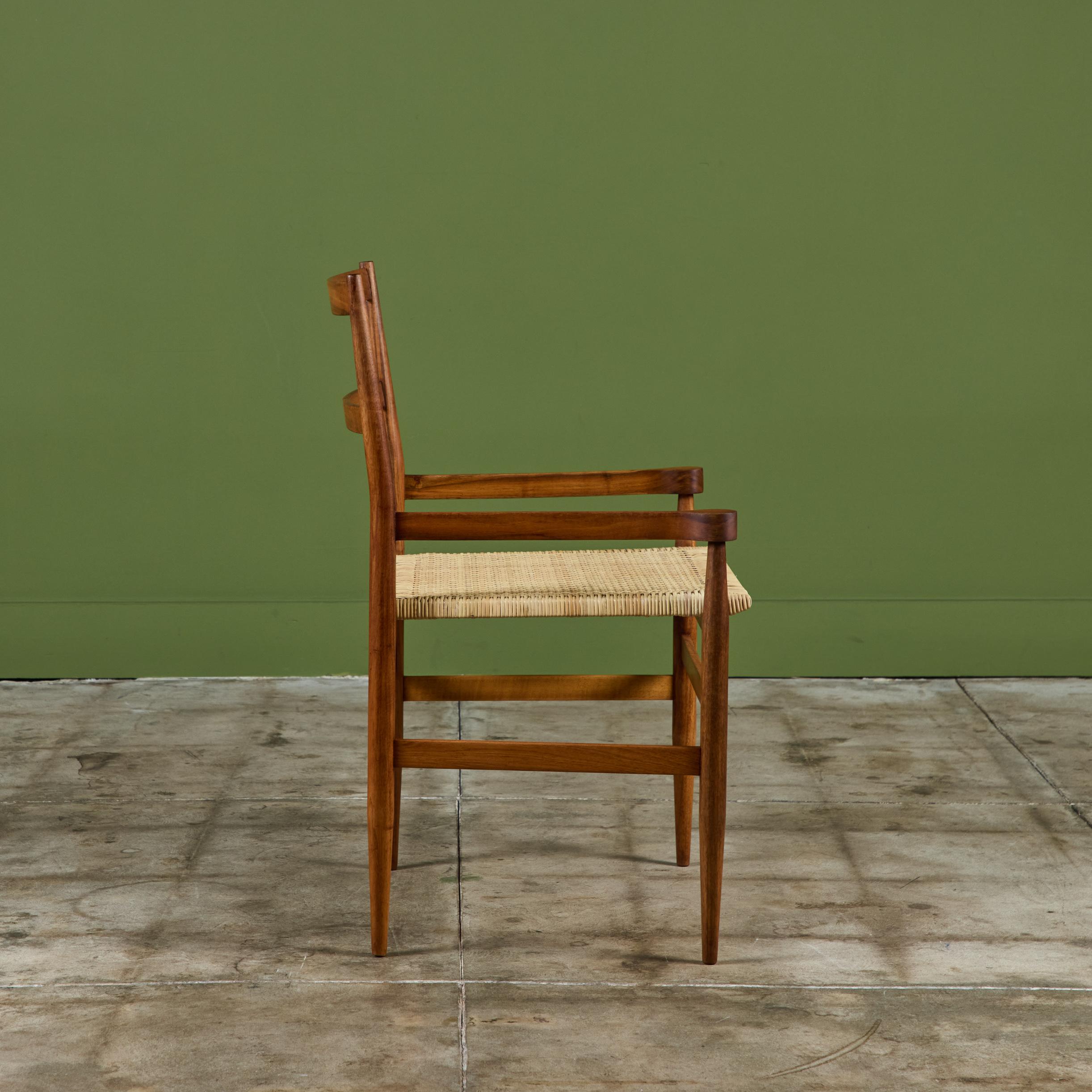 Italian Gio Ponti Cane Seat Armchair for Knoll International For Sale