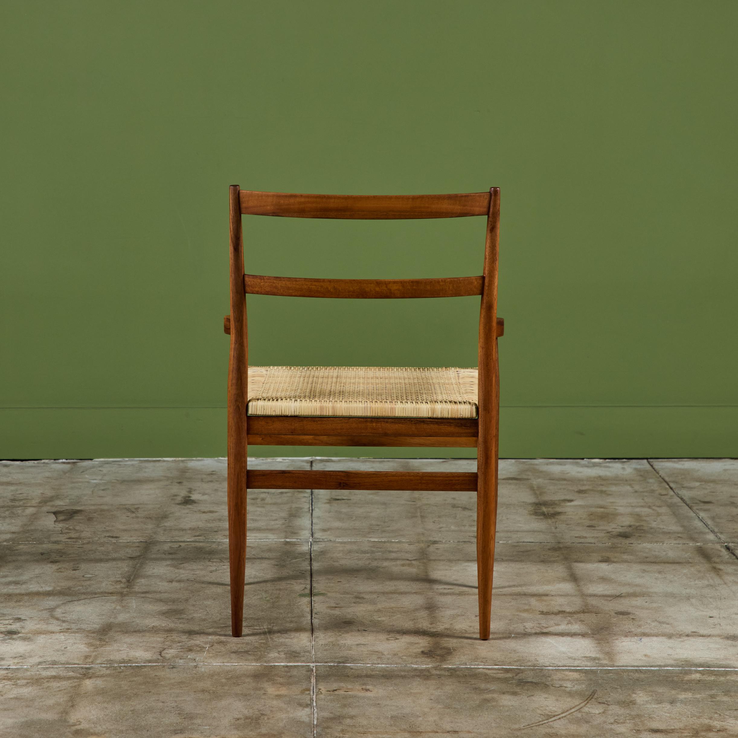 Gio Ponti Cane Seat Armchair for Knoll International In Excellent Condition For Sale In Los Angeles, CA