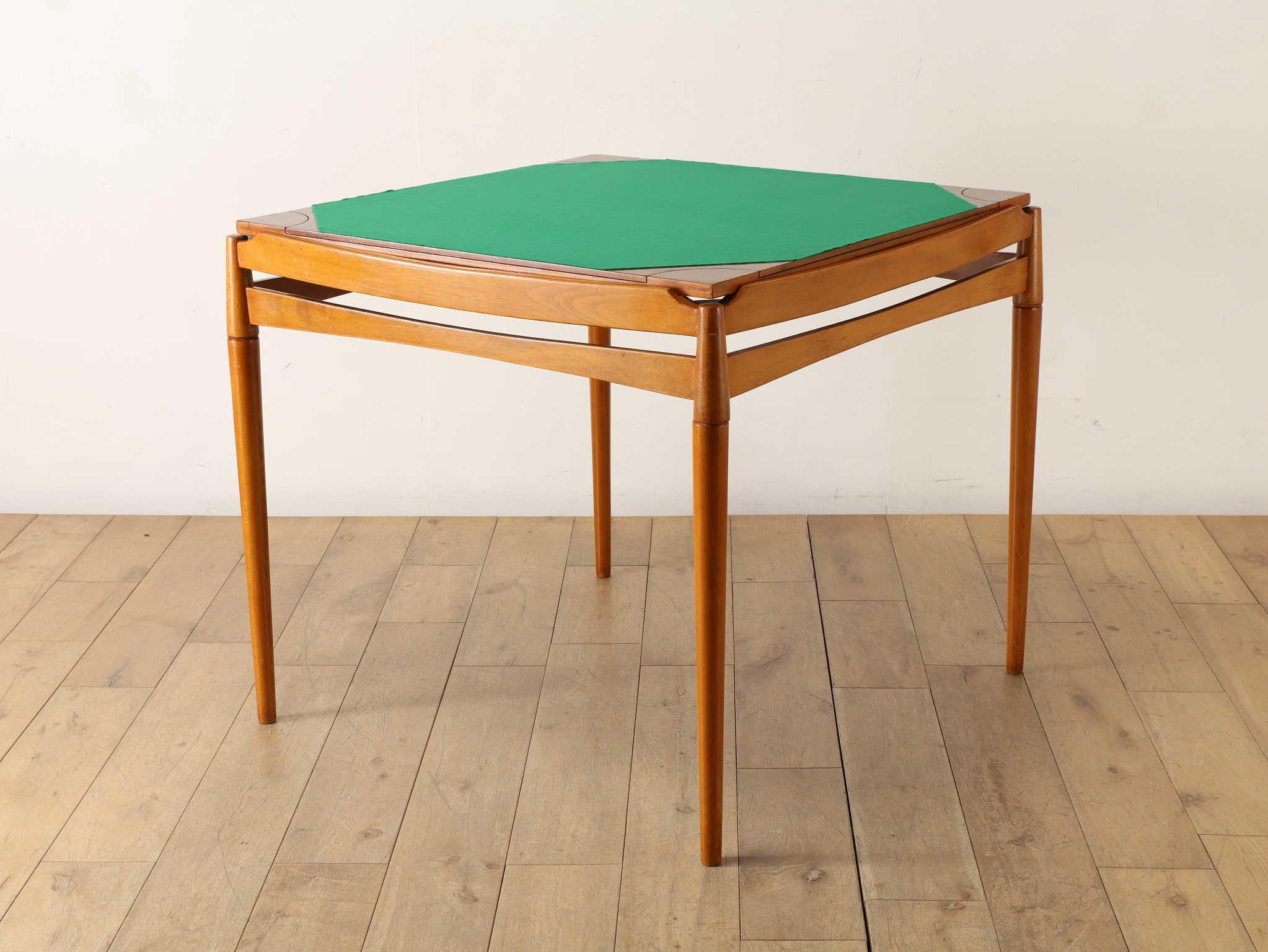 Mid-Century Modern Gio Ponti Card Table For Fratelli Reguitti 1950's For Sale