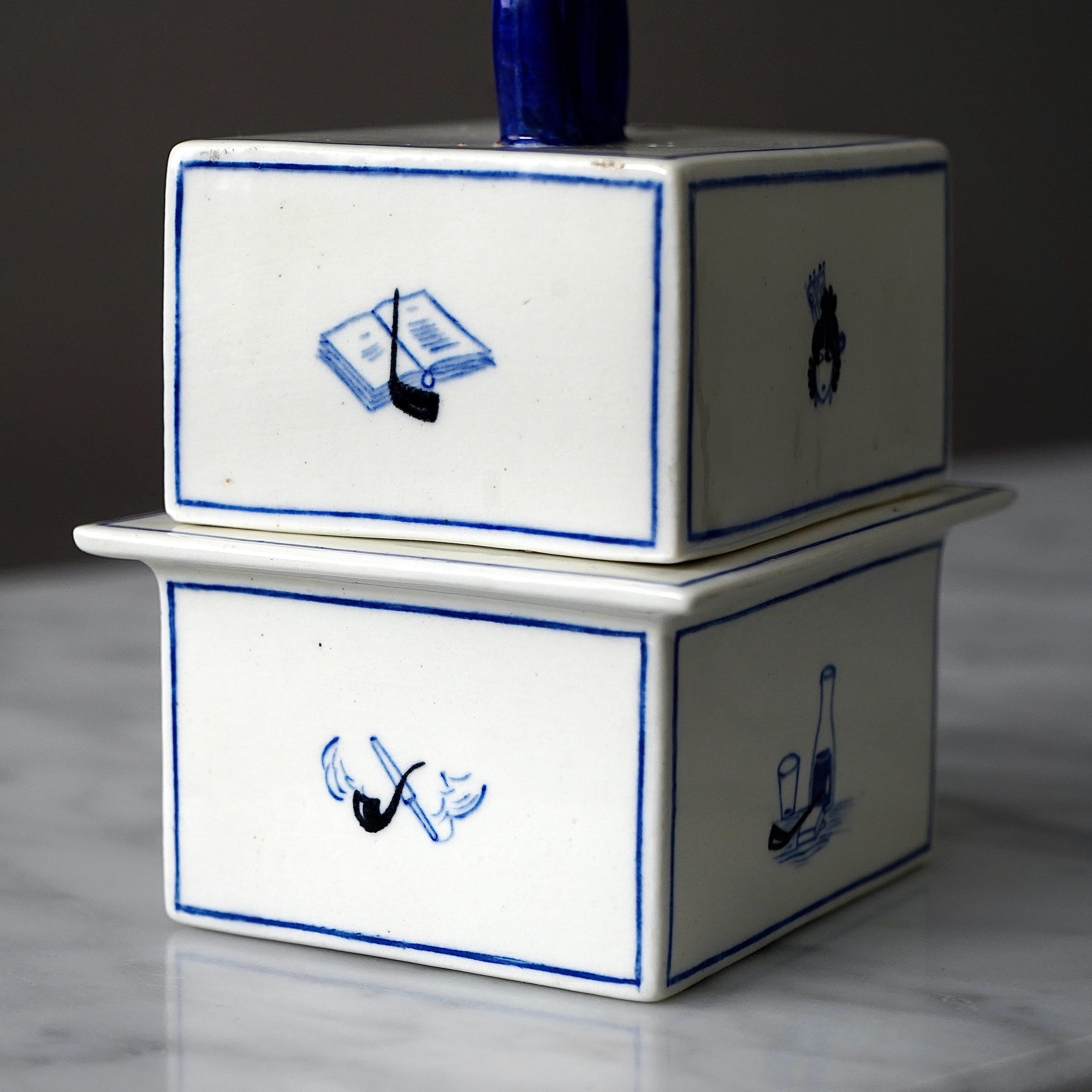 Gio Ponti Ceramic Box for Richard Ginori San Cristoforo, Italy, 1927 For Sale 5
