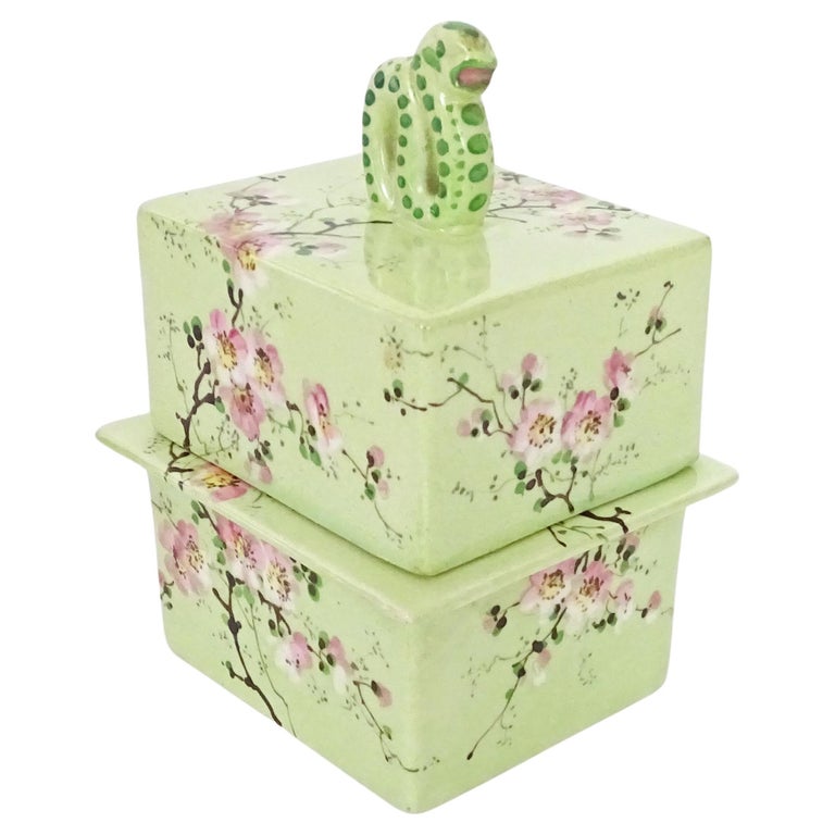 ceramic cigarette box Gio Ponti Ceramic Cigarette Box for Richard Ginori, Italy 1930s For Sale at  1stDibs