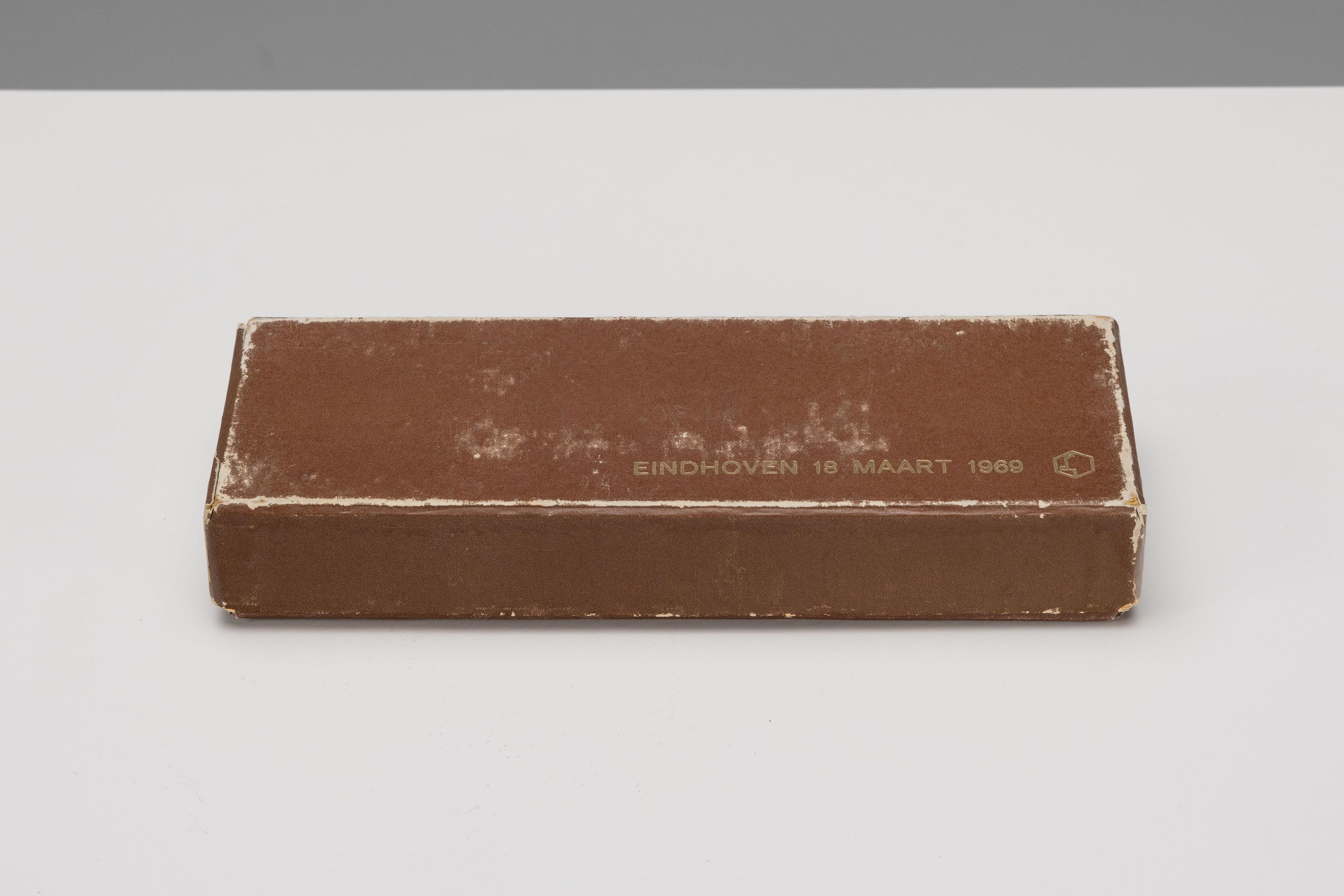 Gio Ponti Ceramic pen tray Bijenkorf Italy 1969 in vendita 2