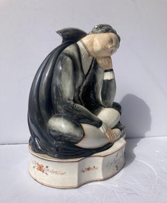 Gio Ponti Ceramic Sculpture" Il Pellegrino Stanco" for Richard Ginori, Milano