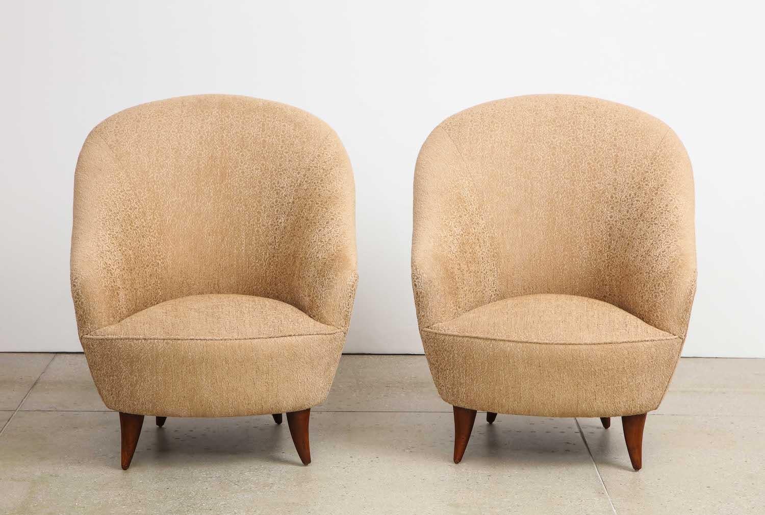 Mid-20th Century Gio Ponti Gold Chairs