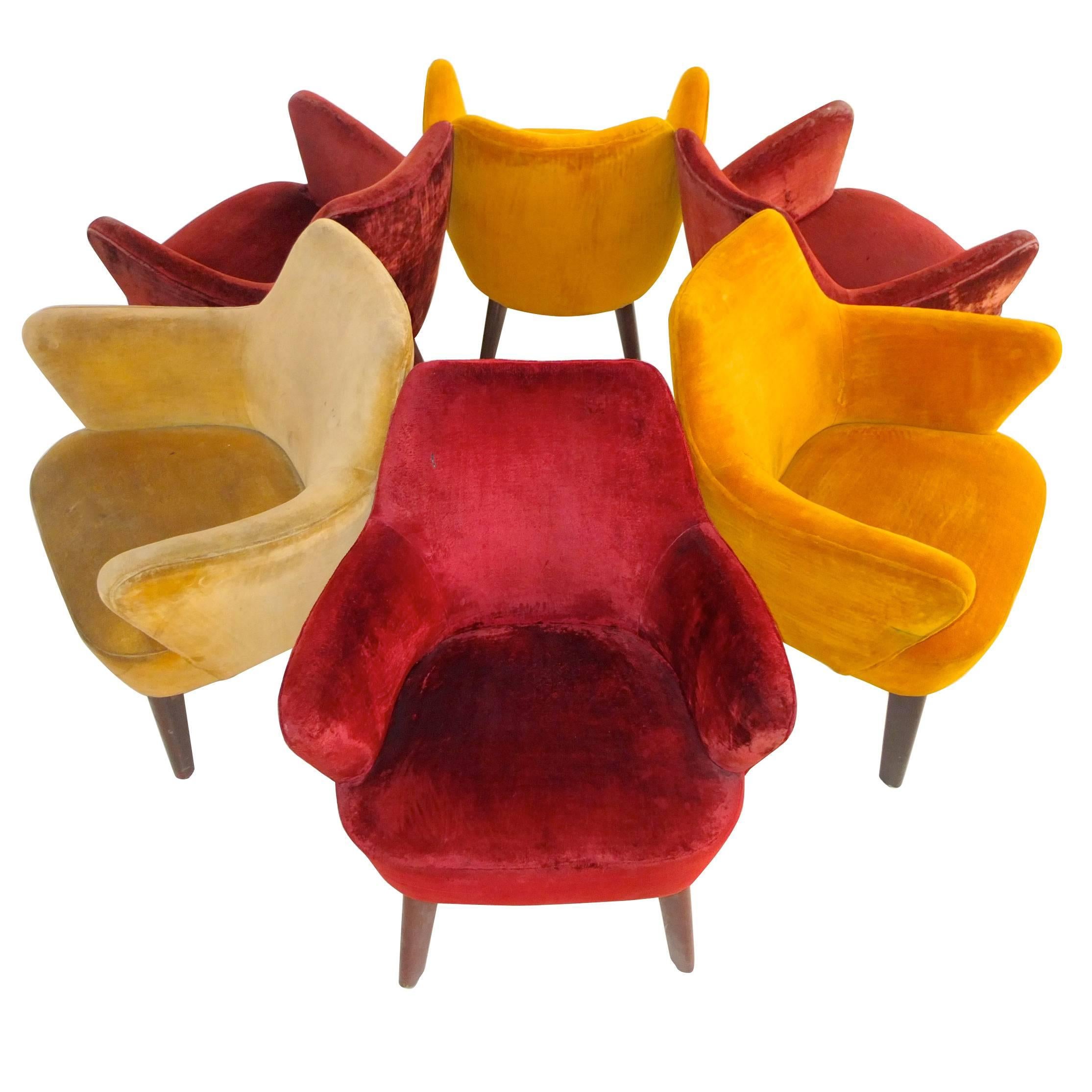 Chaises Gio Ponti de Augustus Ocean Liner - Pairs X3 en vente