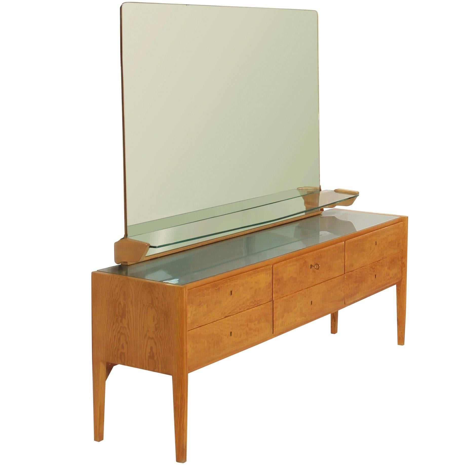 Gio Ponti Chest with Mirror For Sale