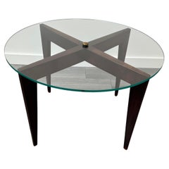 Gio Ponti circular coffee table with certificate of authenticity.