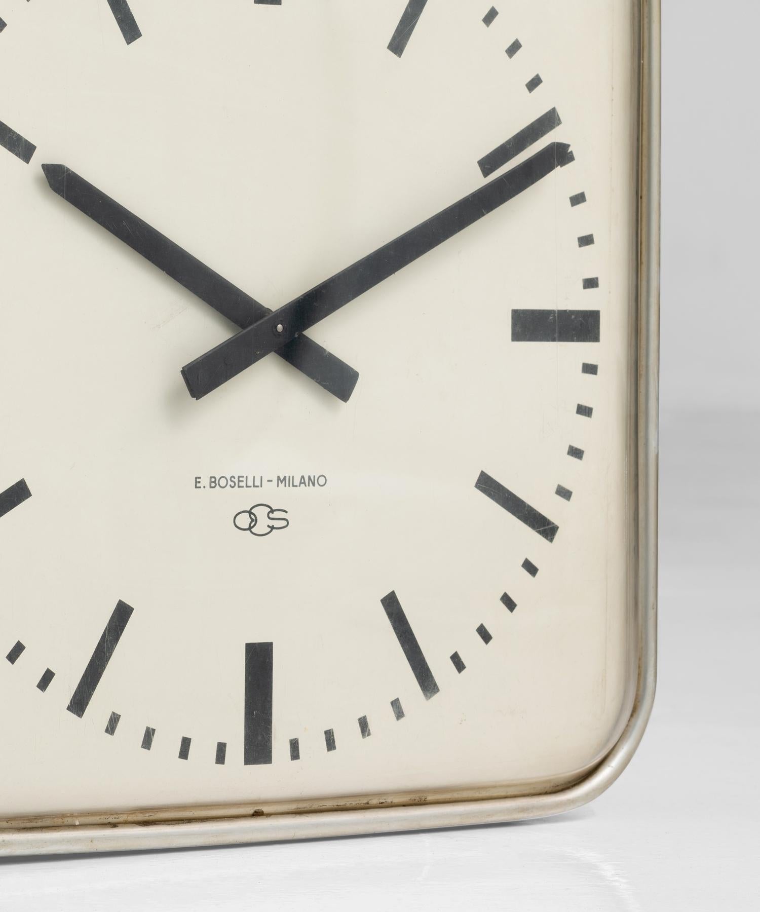 Gio Ponti Clock, Italy, circa 1960 In Good Condition In Culver City, CA