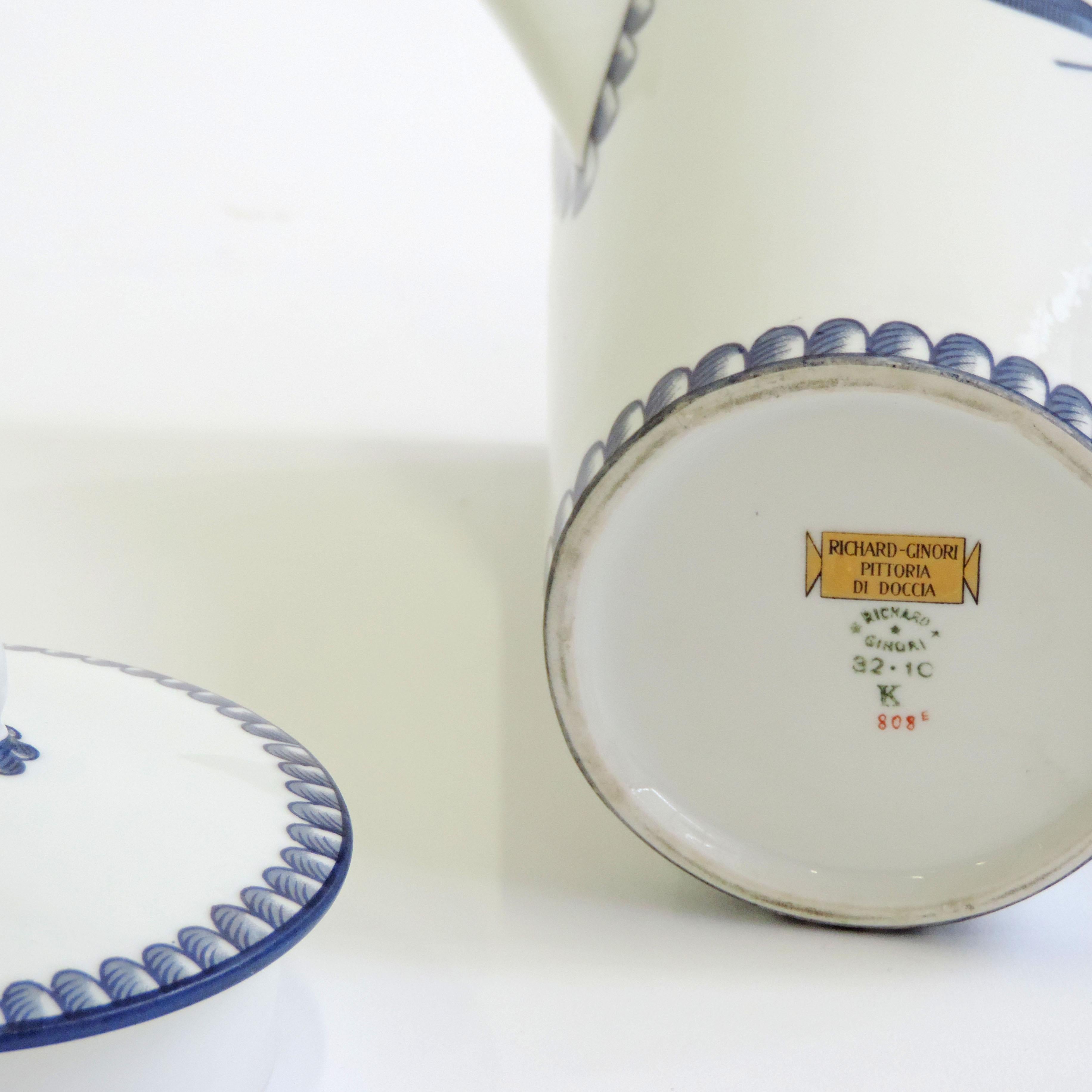 SERVICE À CAFÉ RICHARD GINORI GUCCI ITALIAN FRUIT PORCELAI