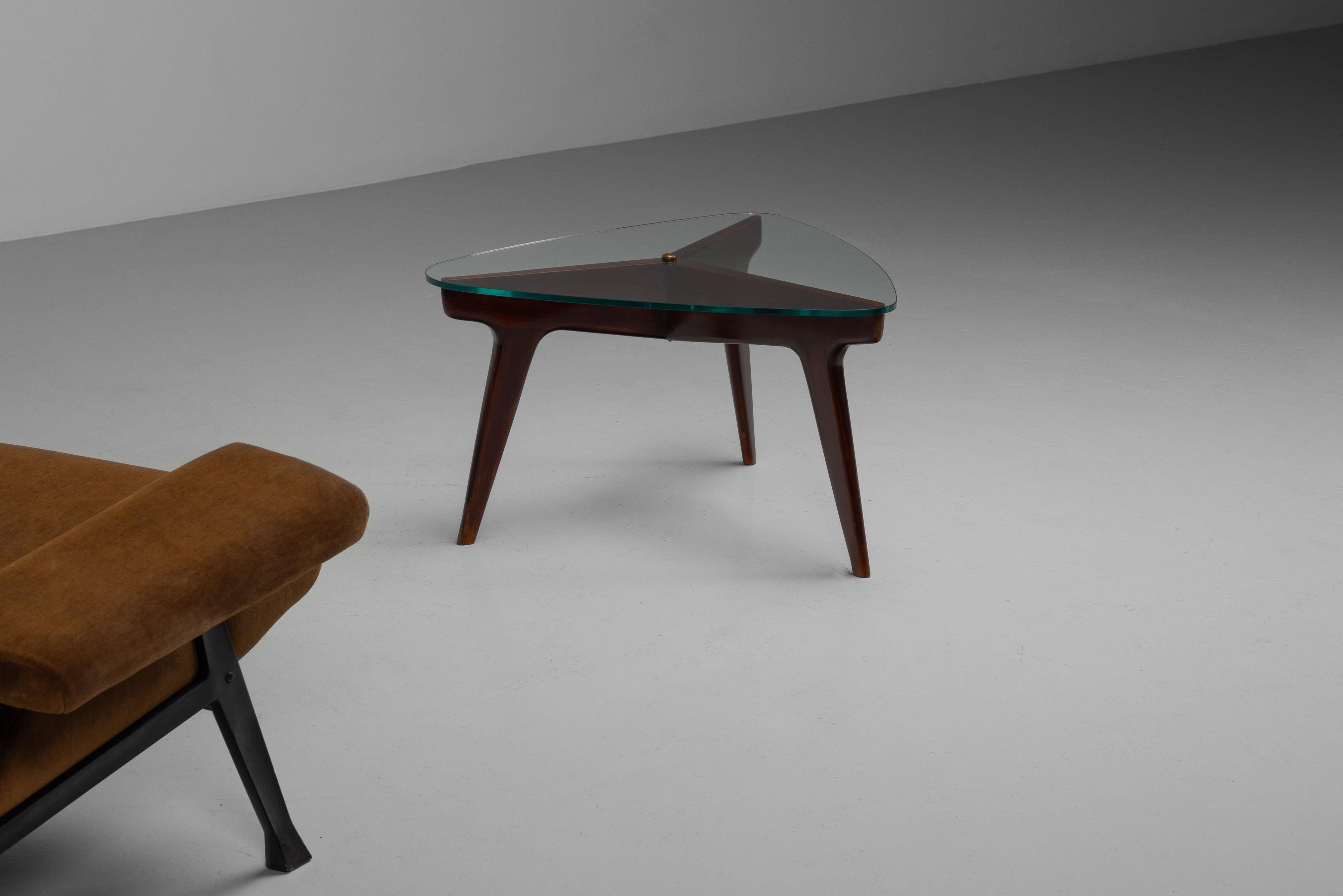 Gio Ponti Couchtisch Hotel Royal Continental Napoli 1953 (Moderne der Mitte des Jahrhunderts) im Angebot