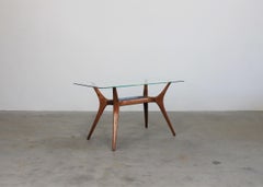Tavolo Occasionale Gio Ponti in Wood e Vetro di Figli di Amedeo Cassina 1950s
