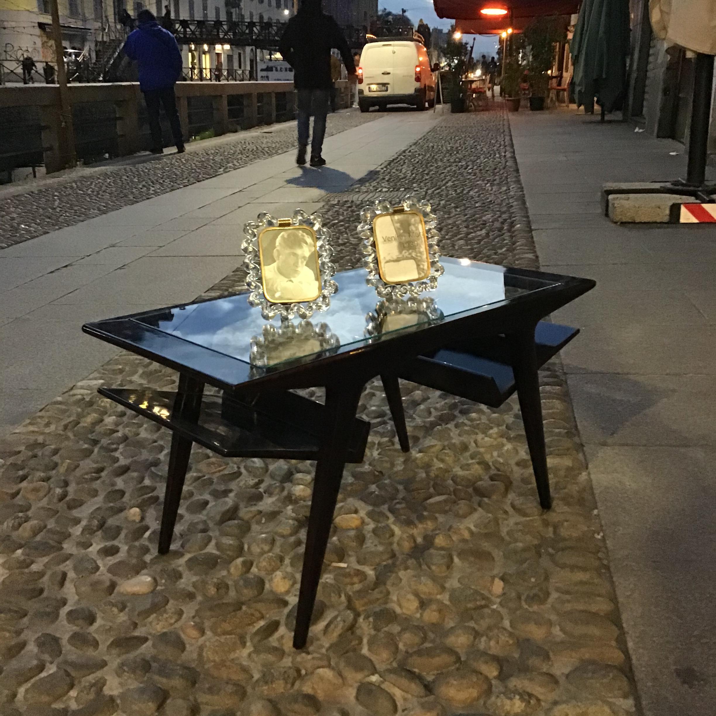 Gio Ponti Couchtisch aus Holzglas, 1950, Italien im Angebot 8