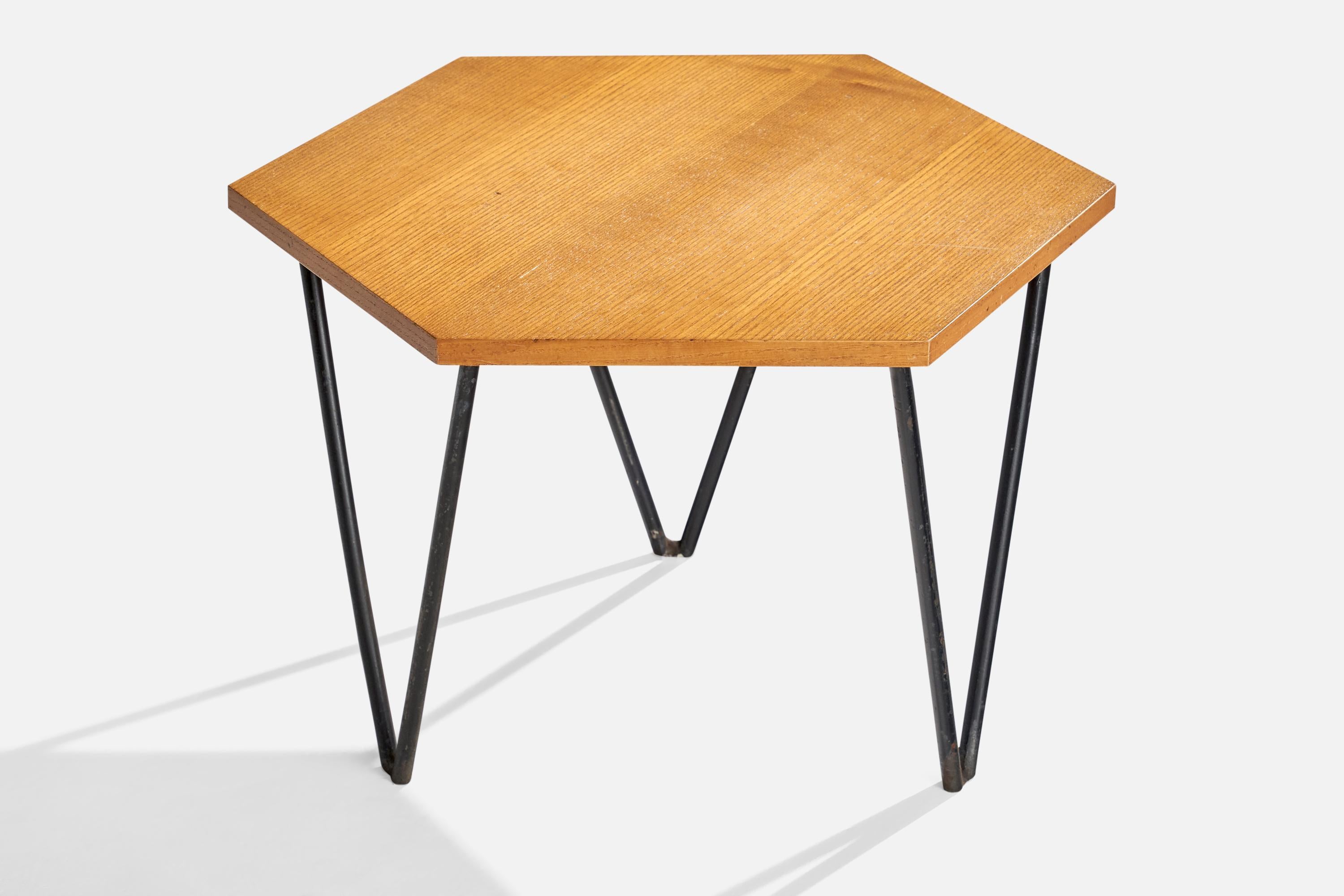 Gio Ponti, Couchtisch, Holz, Metall, Italien, 1950er Jahre im Angebot 6