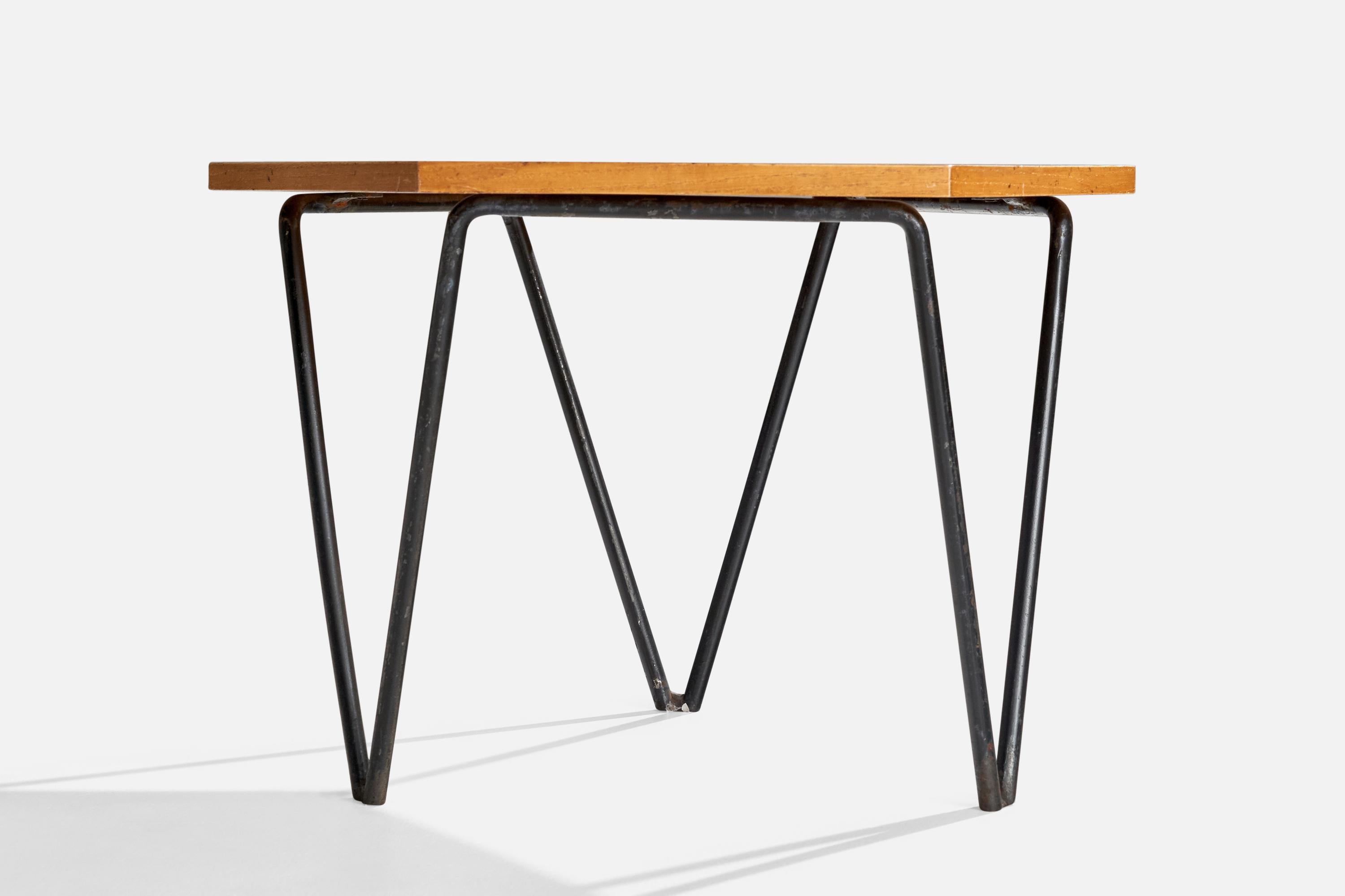 Gio Ponti, Couchtisch, Holz, Metall, Italien, 1950er Jahre im Angebot 7