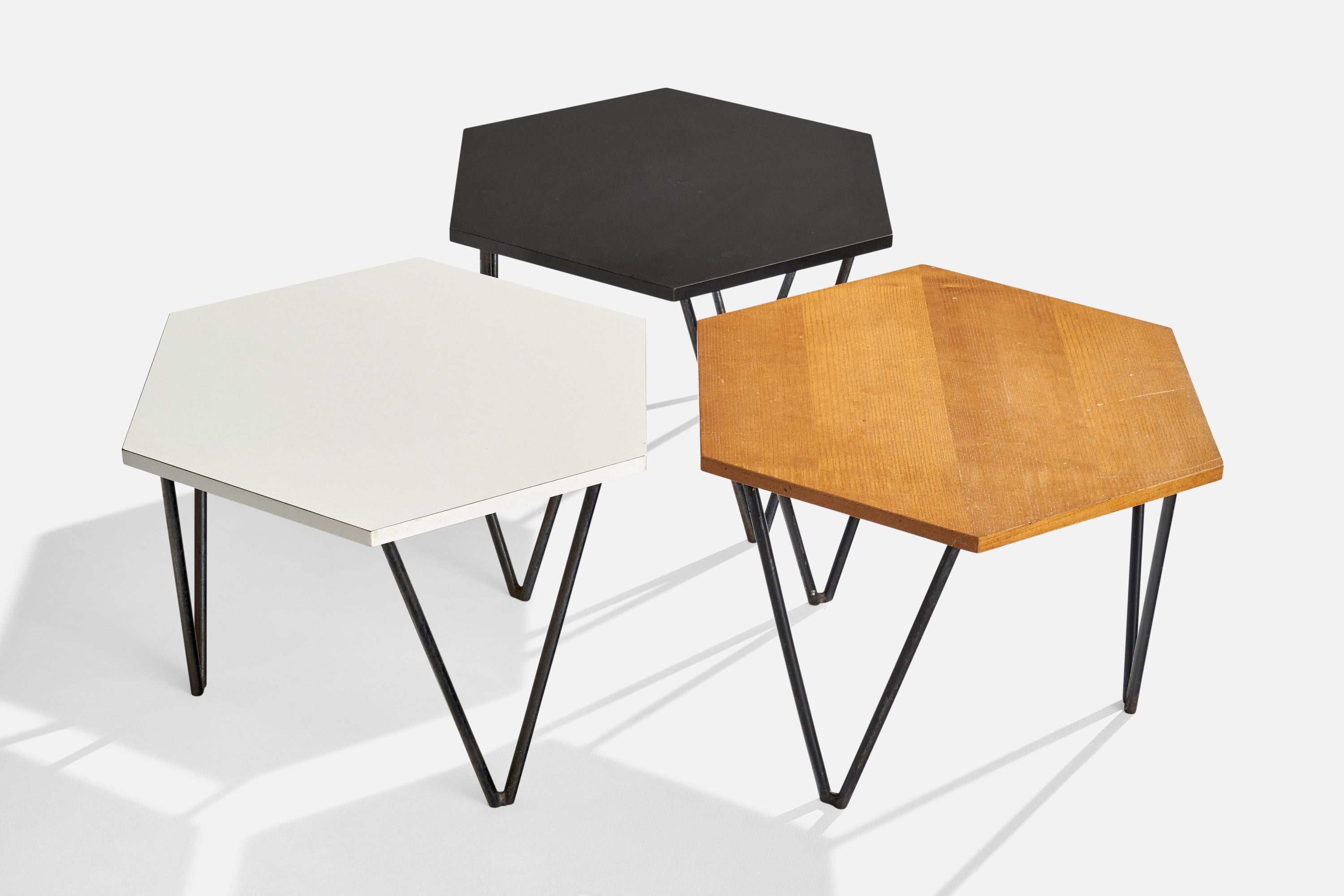 Gio Ponti, Couchtisch, Holz, Metall, Italien, 1950er Jahre im Angebot 1