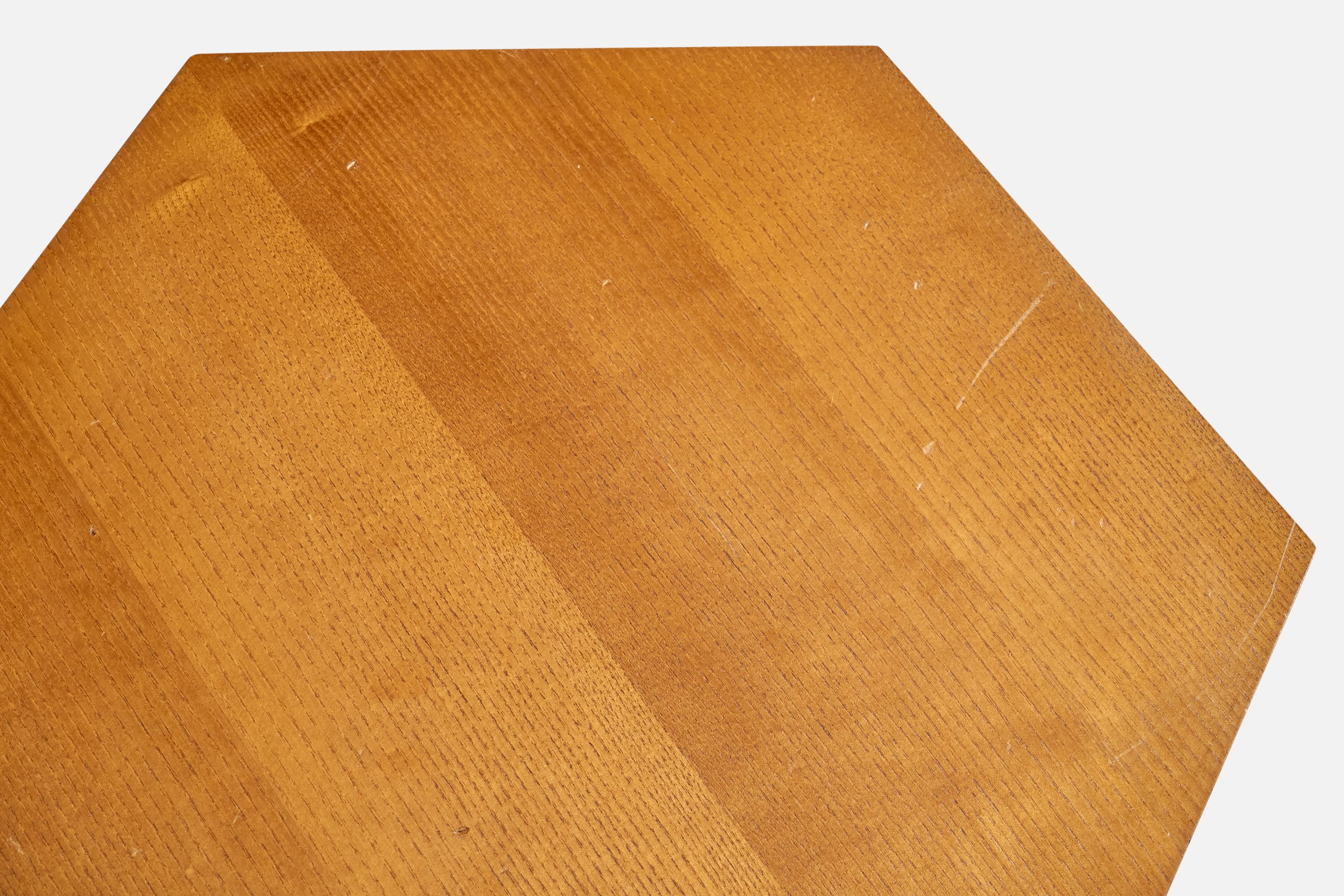 Gio Ponti, Couchtisch, Holz, Metall, Italien, 1950er Jahre im Angebot 2