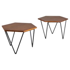 Tavolini Gio Ponti per ISA Bergamo in teak, set da 2