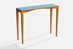 Gio Ponti, Tavolo consolle, frassino, laminato, Italia, anni '50