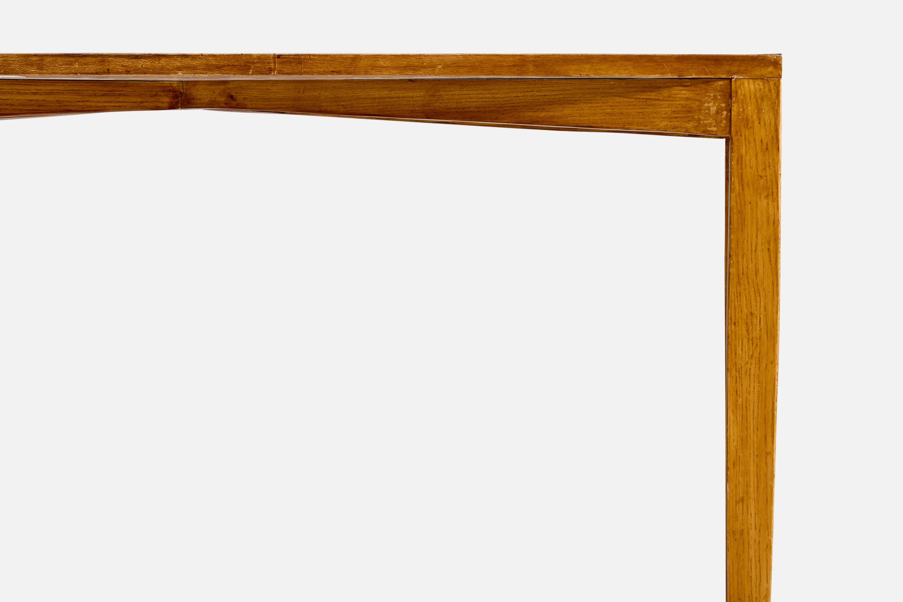 Gio Ponti, Console Table, Ash, Laminate, Italy, 1950s In Good Condition For Sale In High Point, NC