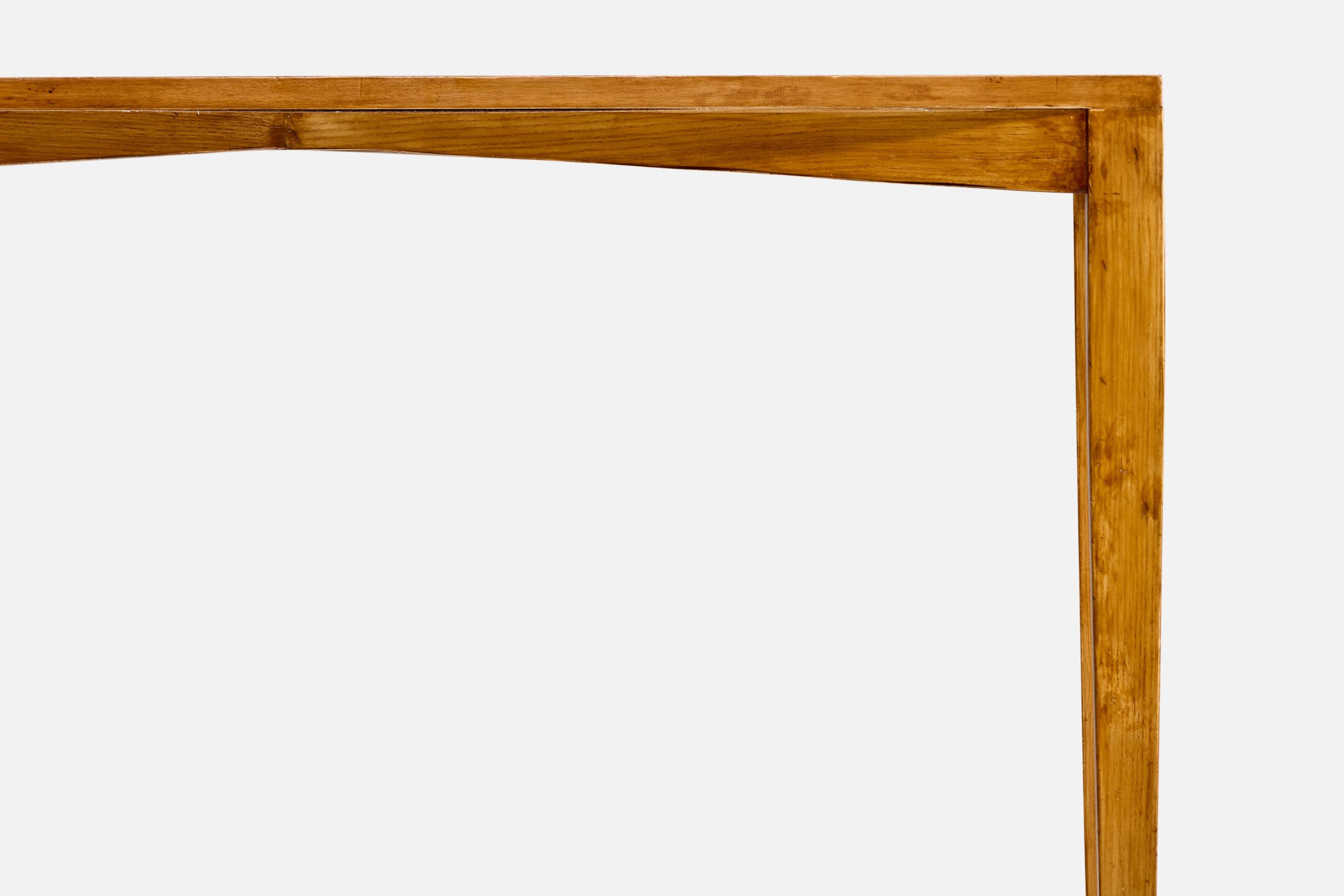 Gio Ponti, Console Table, Ash, Laminate, Italy, 1950s In Good Condition For Sale In High Point, NC