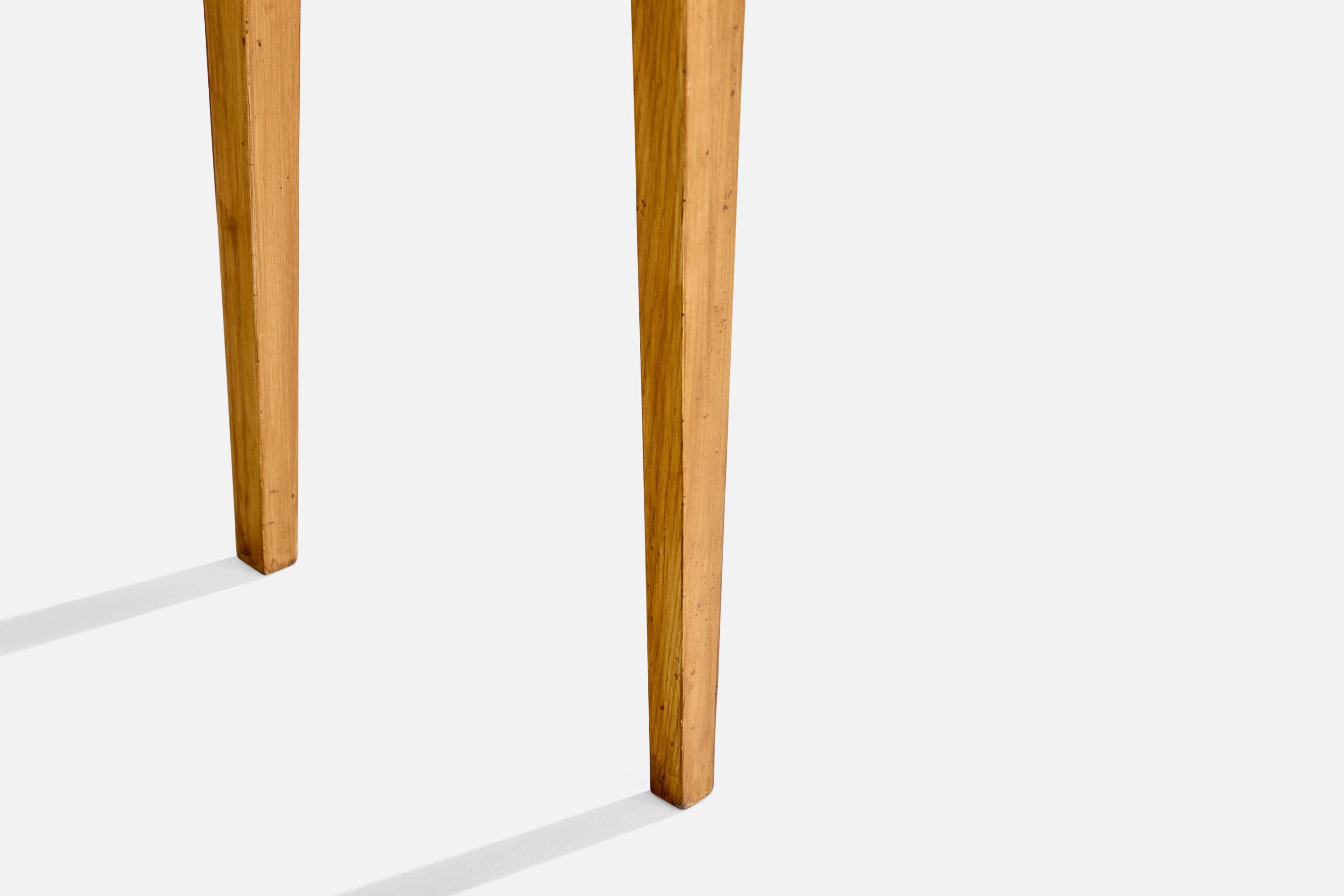 Gio Ponti, Console Table, Ash, Laminate, Italy, 1950s For Sale 1