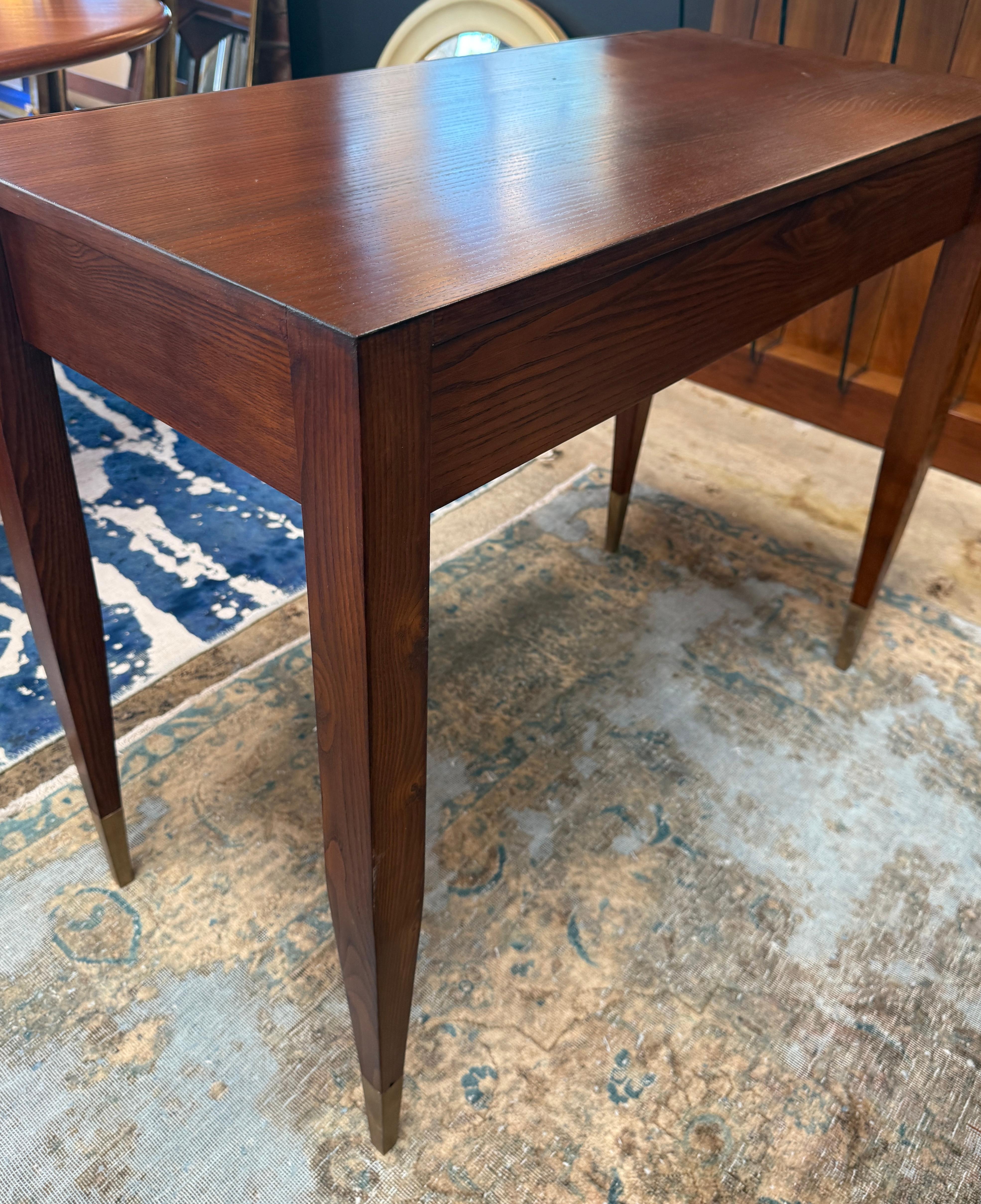 Gio Ponti Console Table with Brass-Capped Legs, Italy, 1950s For Sale 1
