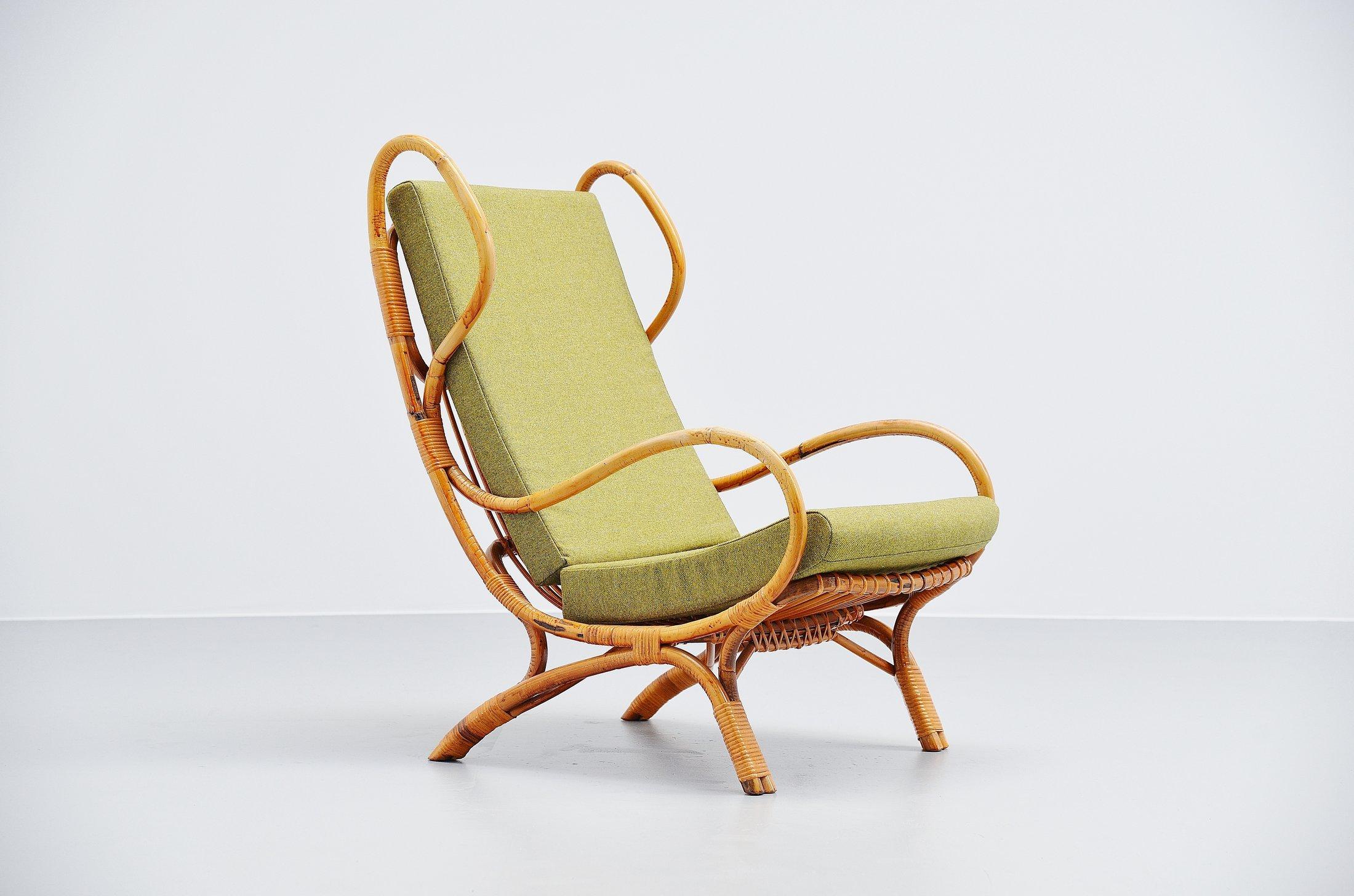 Italian Gio Ponti Continuum Lounge Chair BP16 Bonacina, Italy, 1963