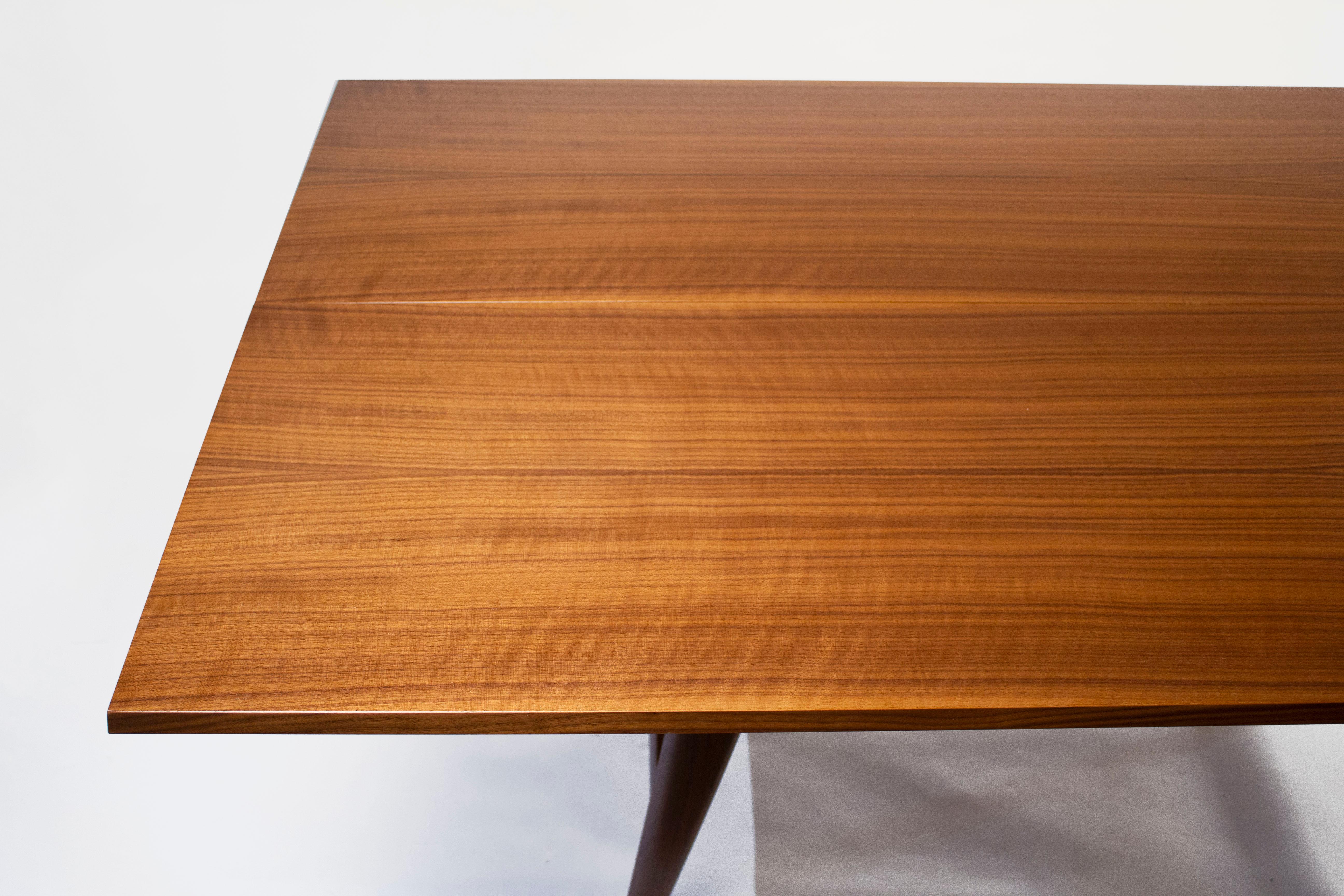 Gio Ponti Convertible Console / Dining Table for M. Singer & Sons in Walnut 1950 2