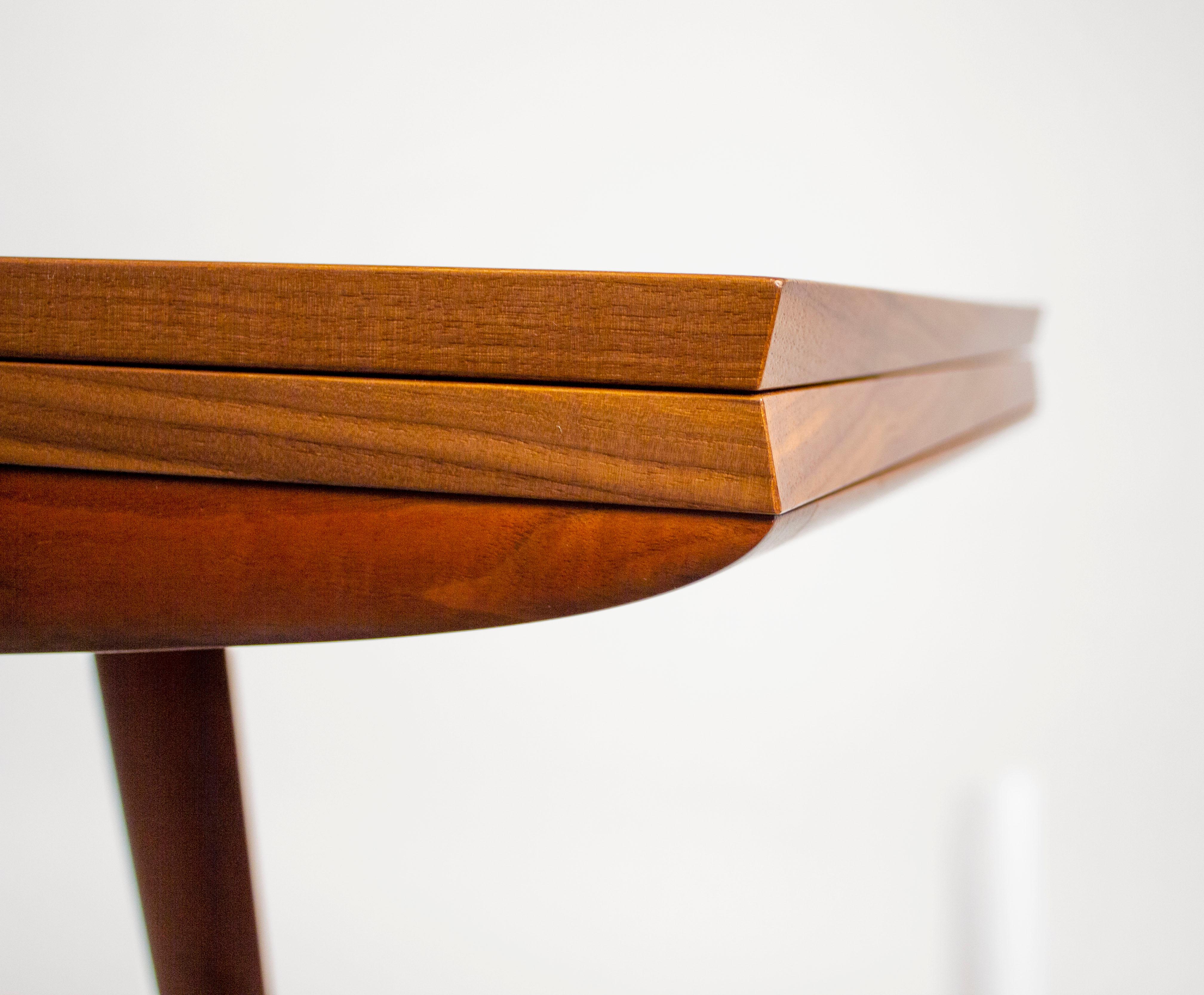Gio Ponti Convertible Console / Dining Table for M. Singer & Sons in Walnut 1950 5