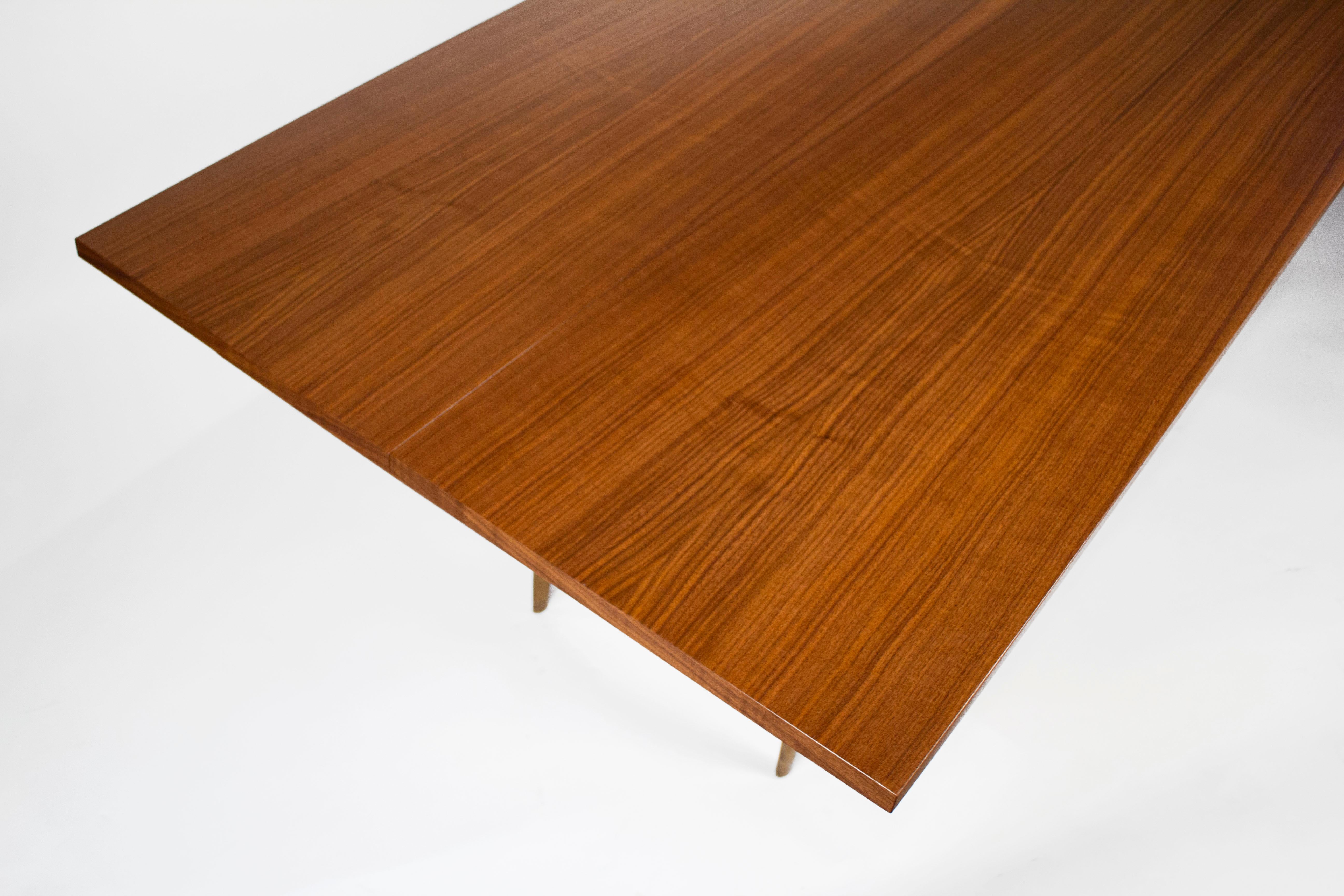 Gio Ponti Convertible Console / Dining Table for M. Singer & Sons in Walnut 1950 3