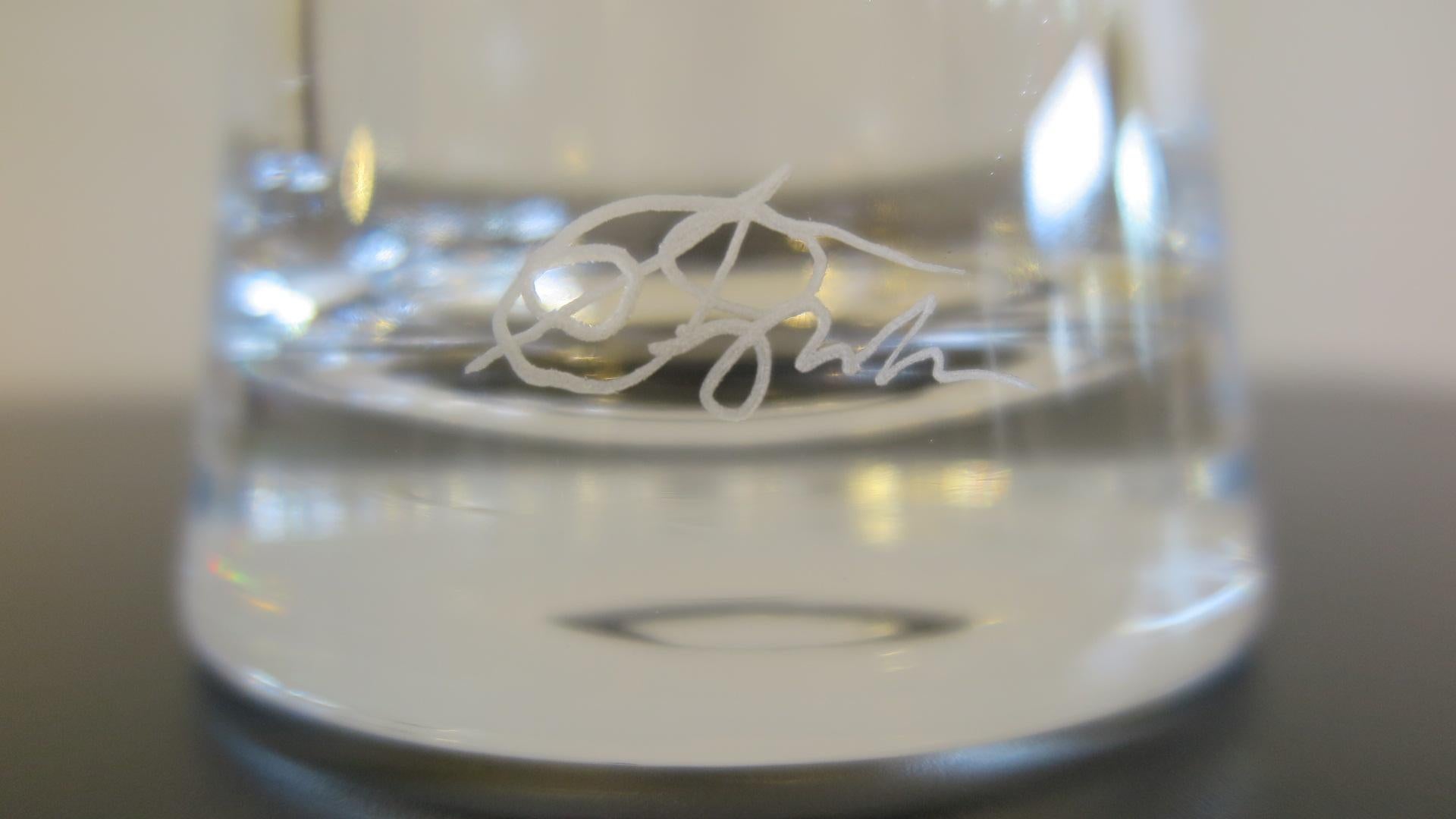 Mid-Century Modern Gio Ponti Crystal Vase