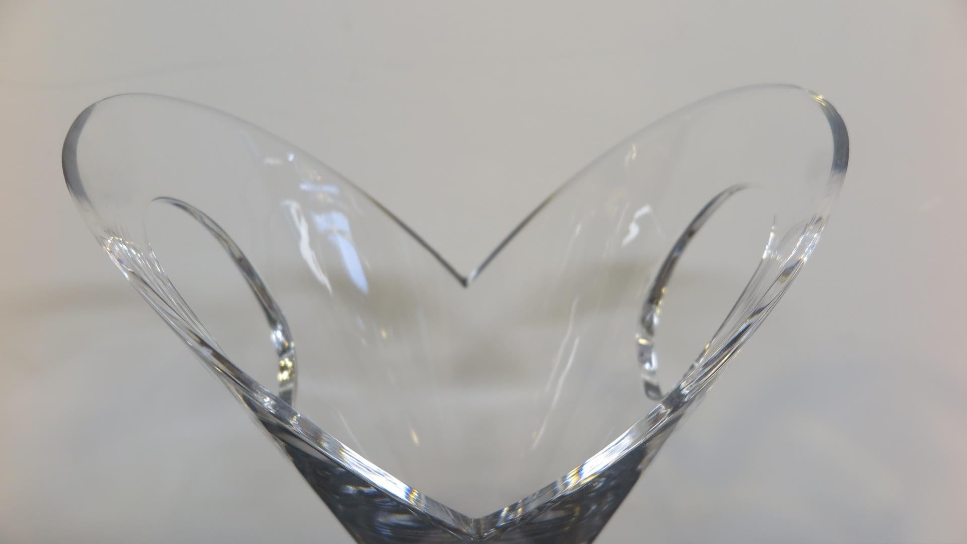 Hand-Crafted Gio Ponti Crystal Vase