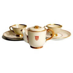 Vintage Gio Ponti Cups and Coffee Pot Designed for the Victoria Lloyd Triestino Ship 