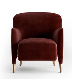 Molteni&C D.151.4 Velvet Armchair by Gio Ponti