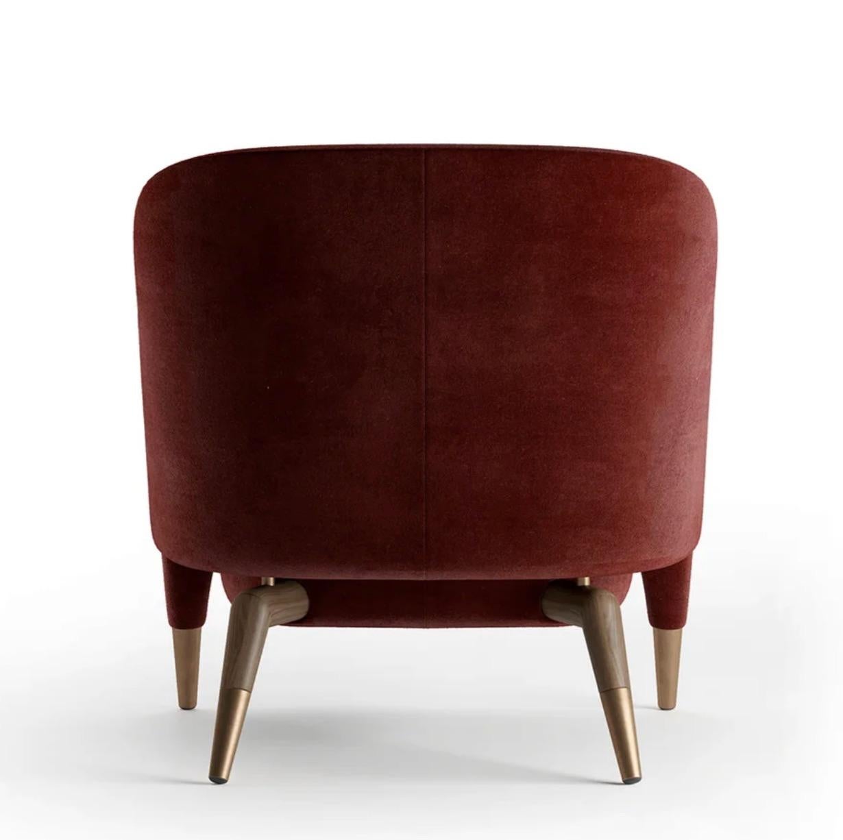 Molteni&C D.151.4 Velvet Armchair by Gio Ponti  In New Condition For Sale In Boston, MA
