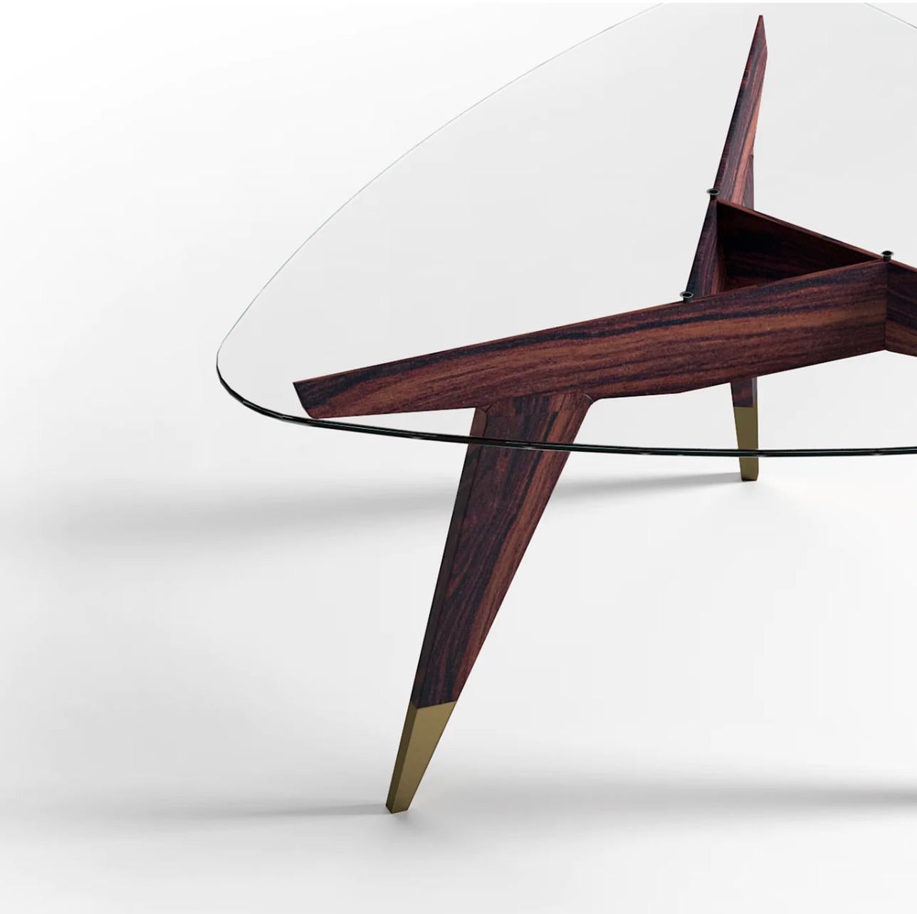 Moderne Table basse Molteni&C D.552.2 en bois de rose de Gio Ponti  en vente