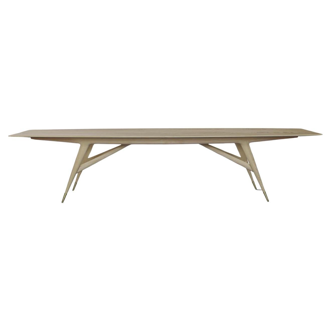Molteni&C D.859.1 Ash Wood Dining Table by Gio Ponti  For Sale