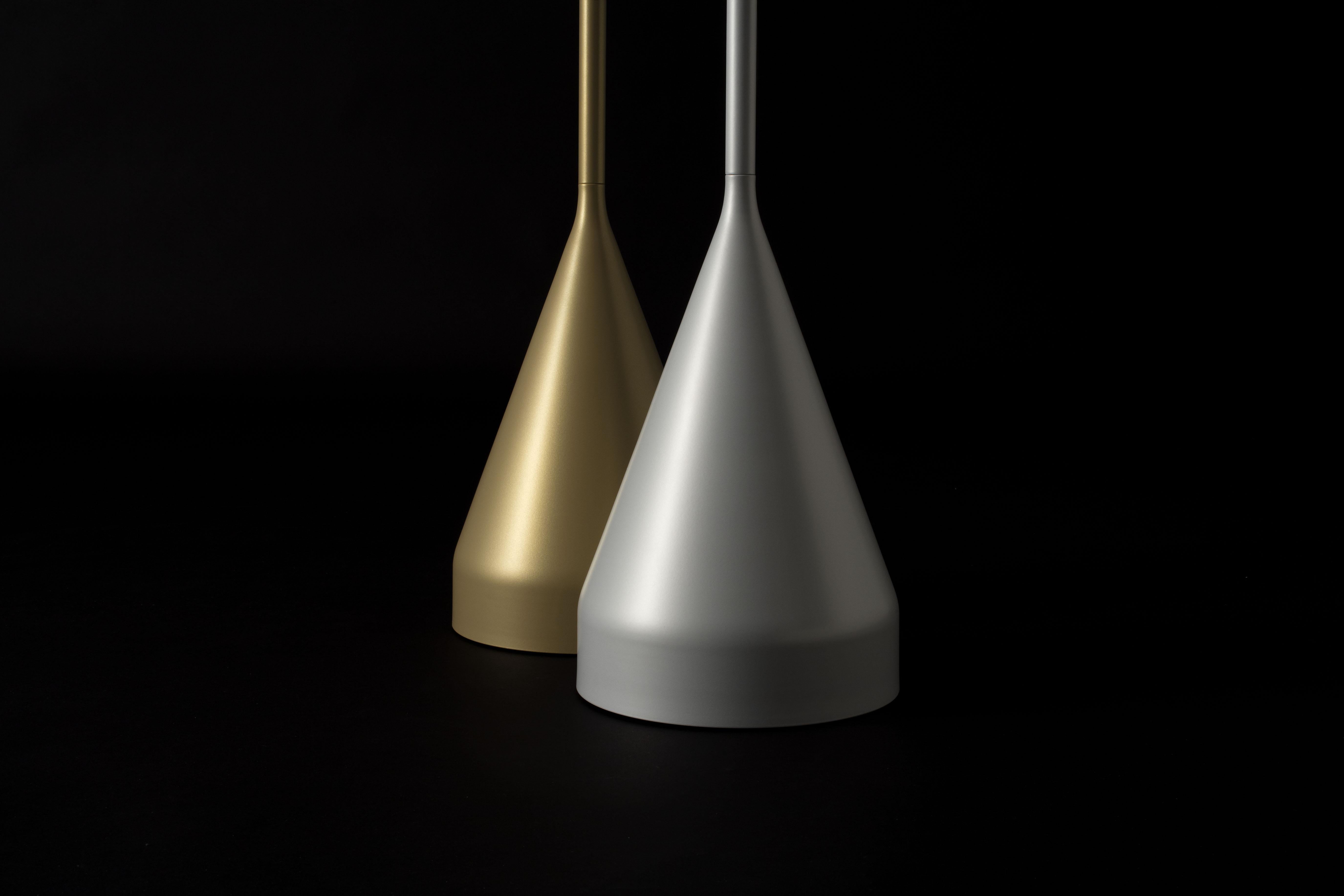 Mid-Century Modern Gio Ponti 'De-Lux A8' Floor Lamp in Silver for Tato Italia