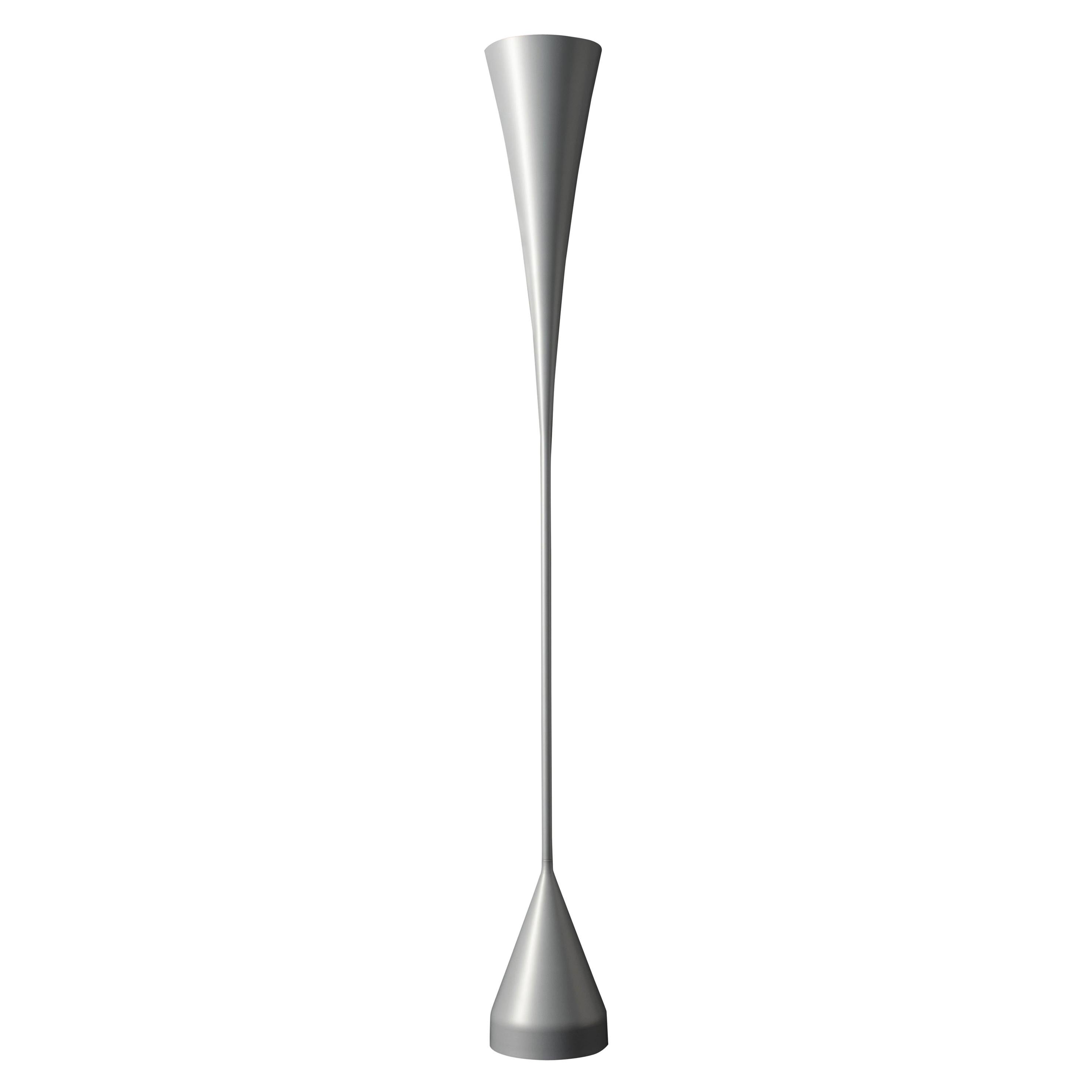 Gio Ponti 'De-Lux A8' Floor Lamp in Silver for Tato Italia