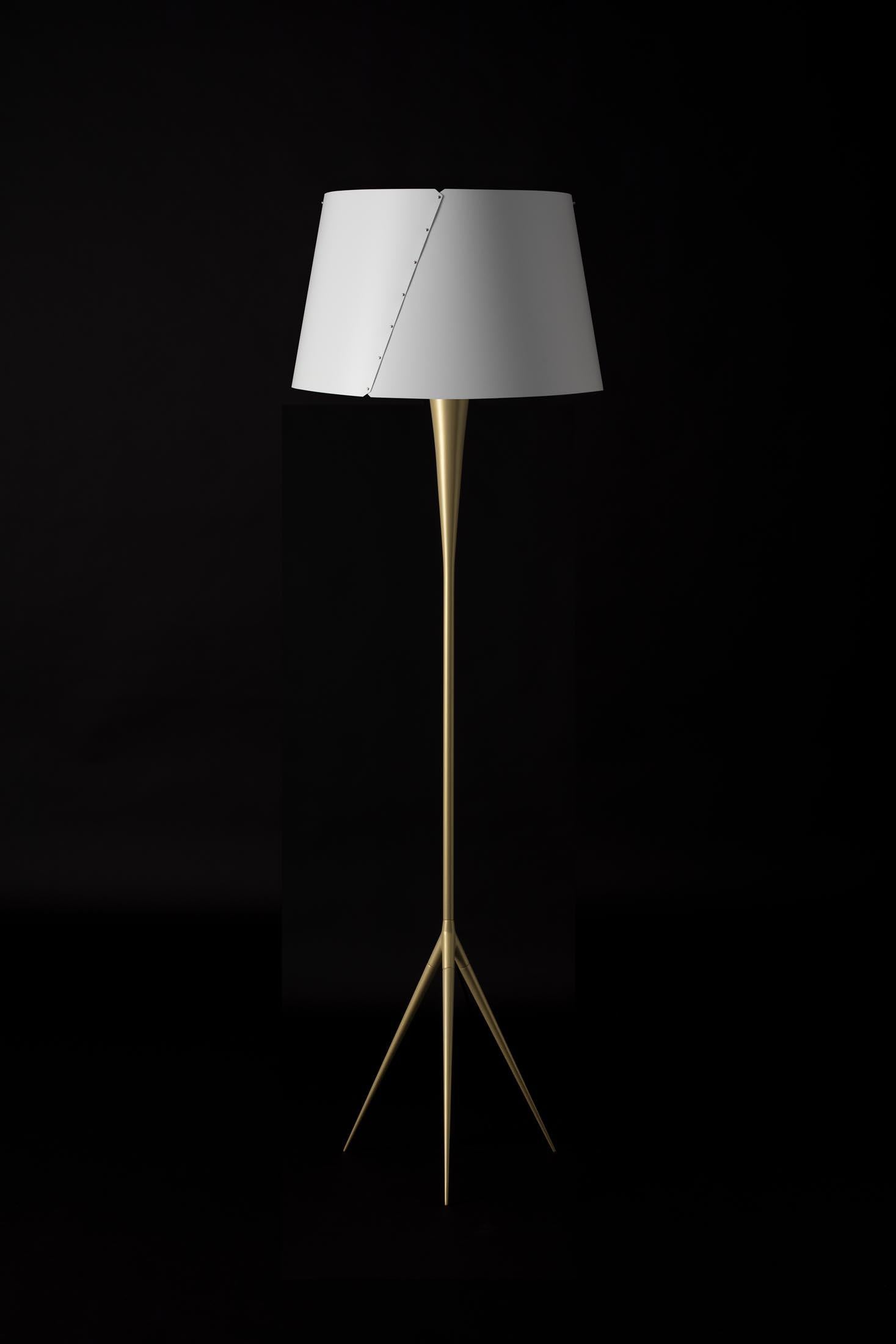Contemporary Gio Ponti De-Lux B4 Floor Lamp in Silver for Tato Italia