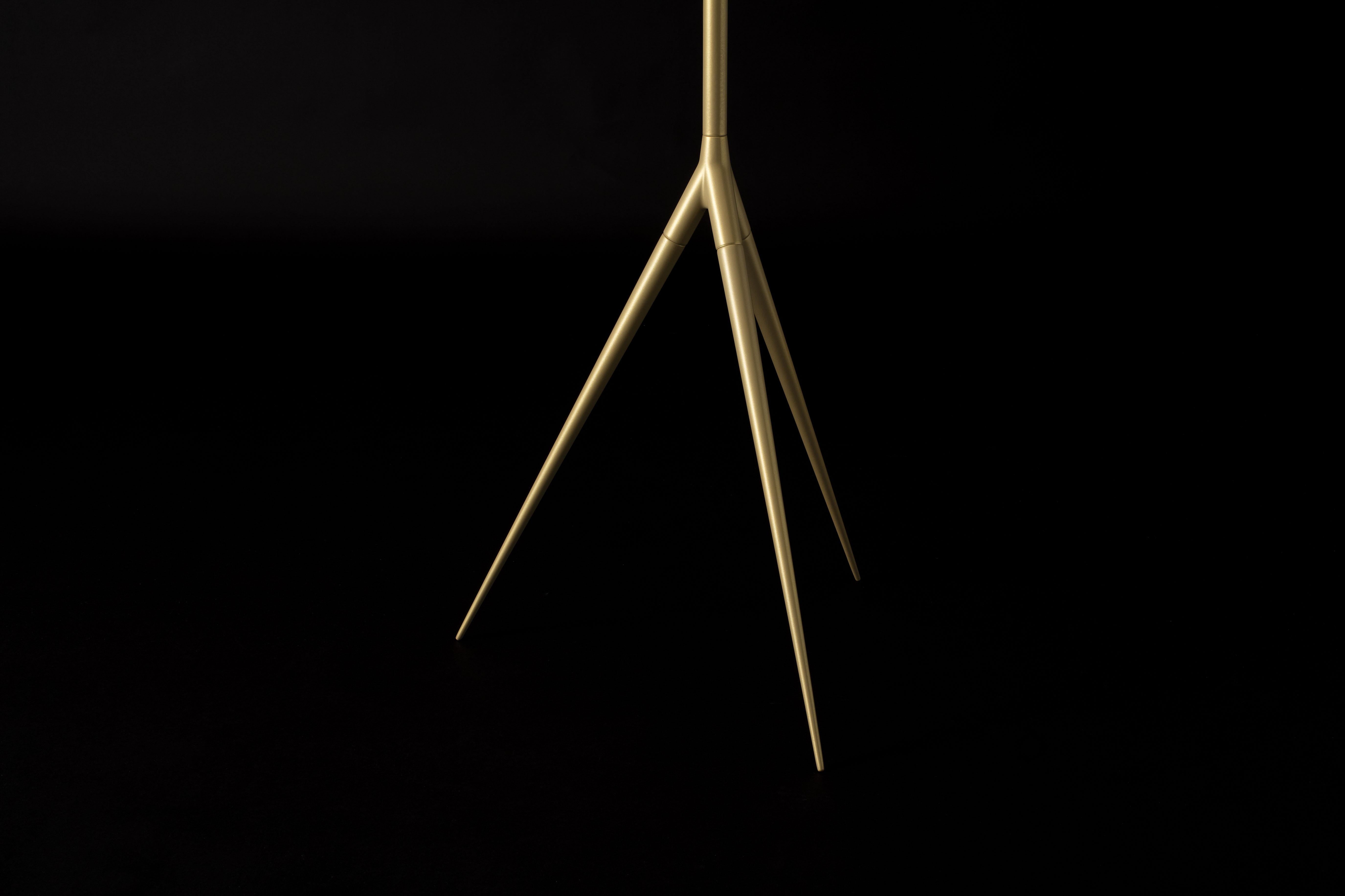 Italian Gio Ponti 'De-Lux B8' Floor Lamp in Gold for Tata Italia