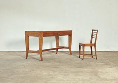Gio Ponti Desk and Chair from the Lavoro Bank, Italy, 1950s